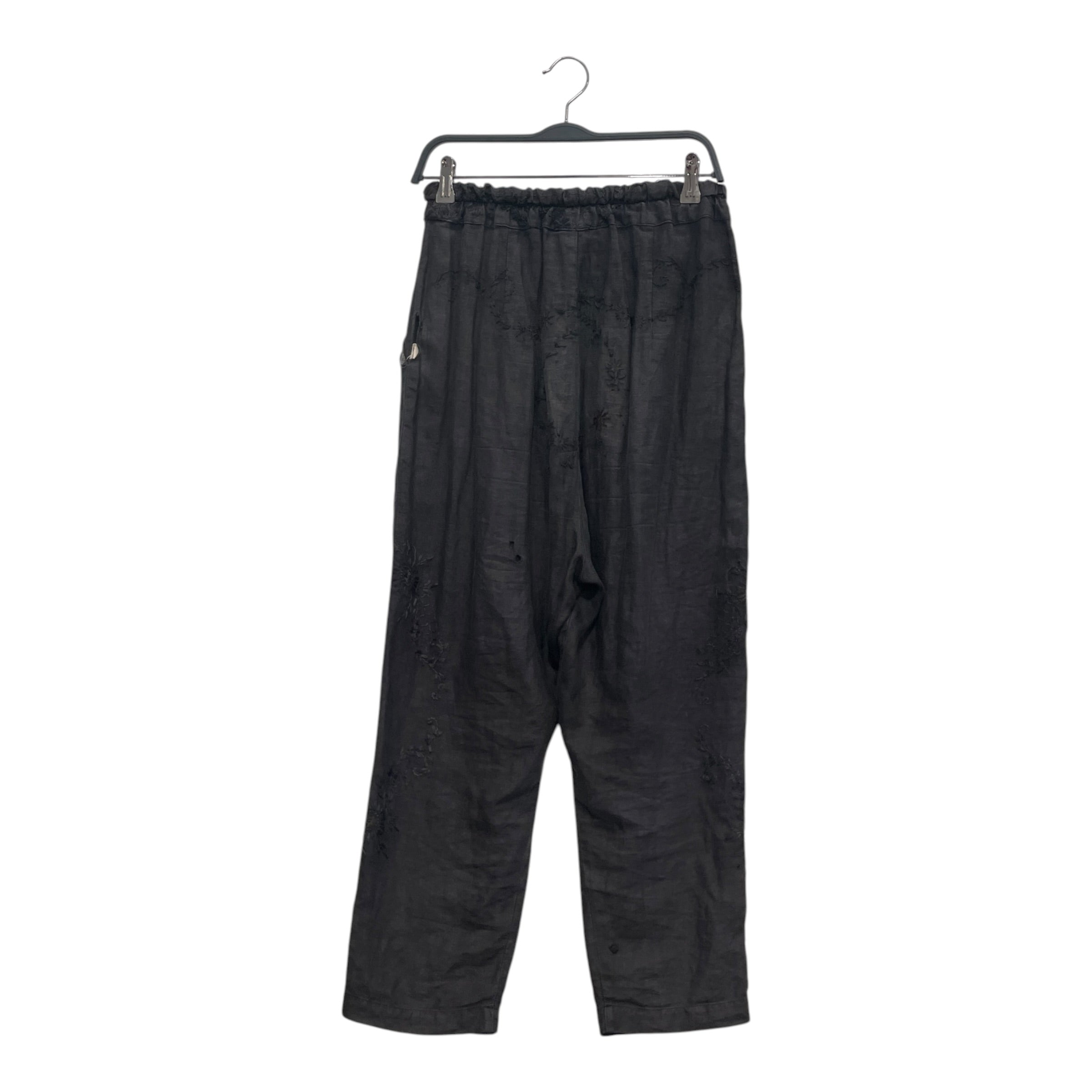 By Walid/Pants/S/Cotton/NVY/FLORAL EMBROIDERY view 2