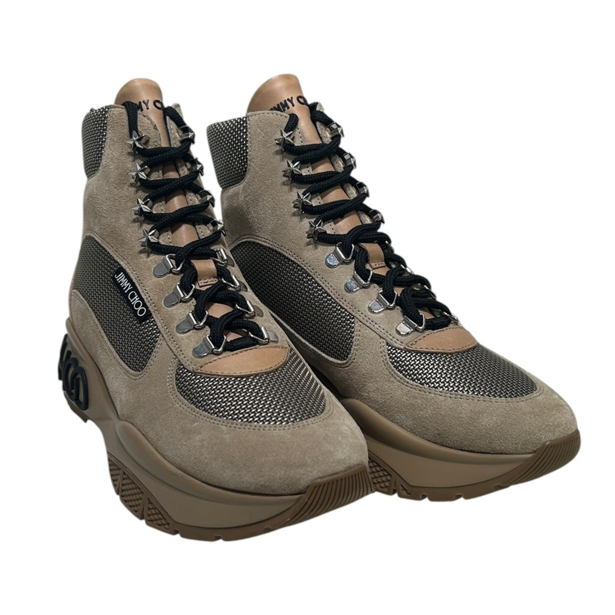 JIMMY CHOO/Trekking Boots/EU 39/Suede/BEG/hiking boot view 1