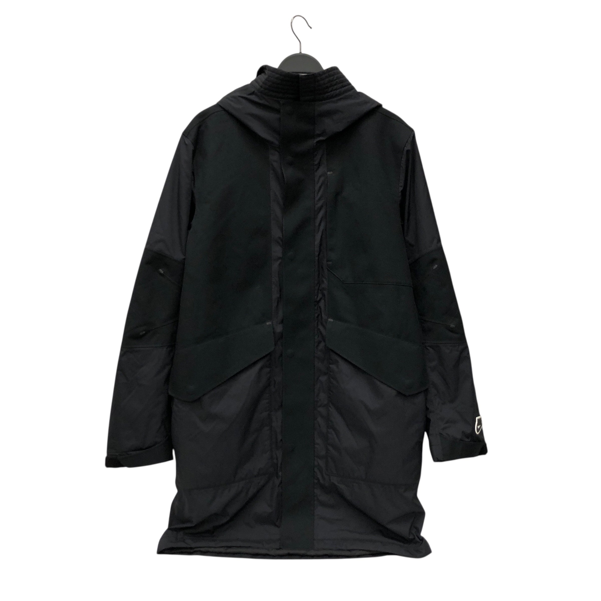 NIKE/Coat/S/Polyester/BLK/Maxi Length/Zip up raincoat w down view 1