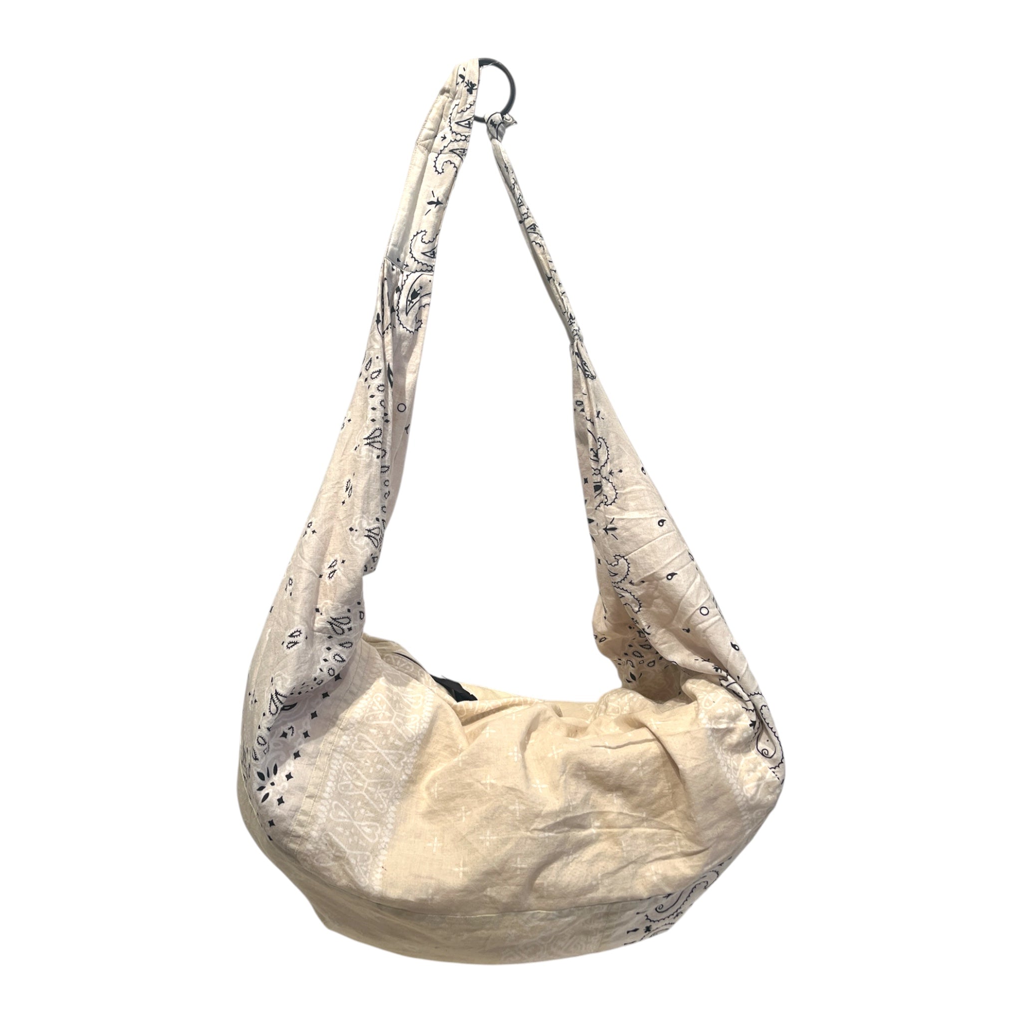 KAPITAL/Cross Body Bag/Paisley/Cotton/WHT/bandana print, oversized view 2