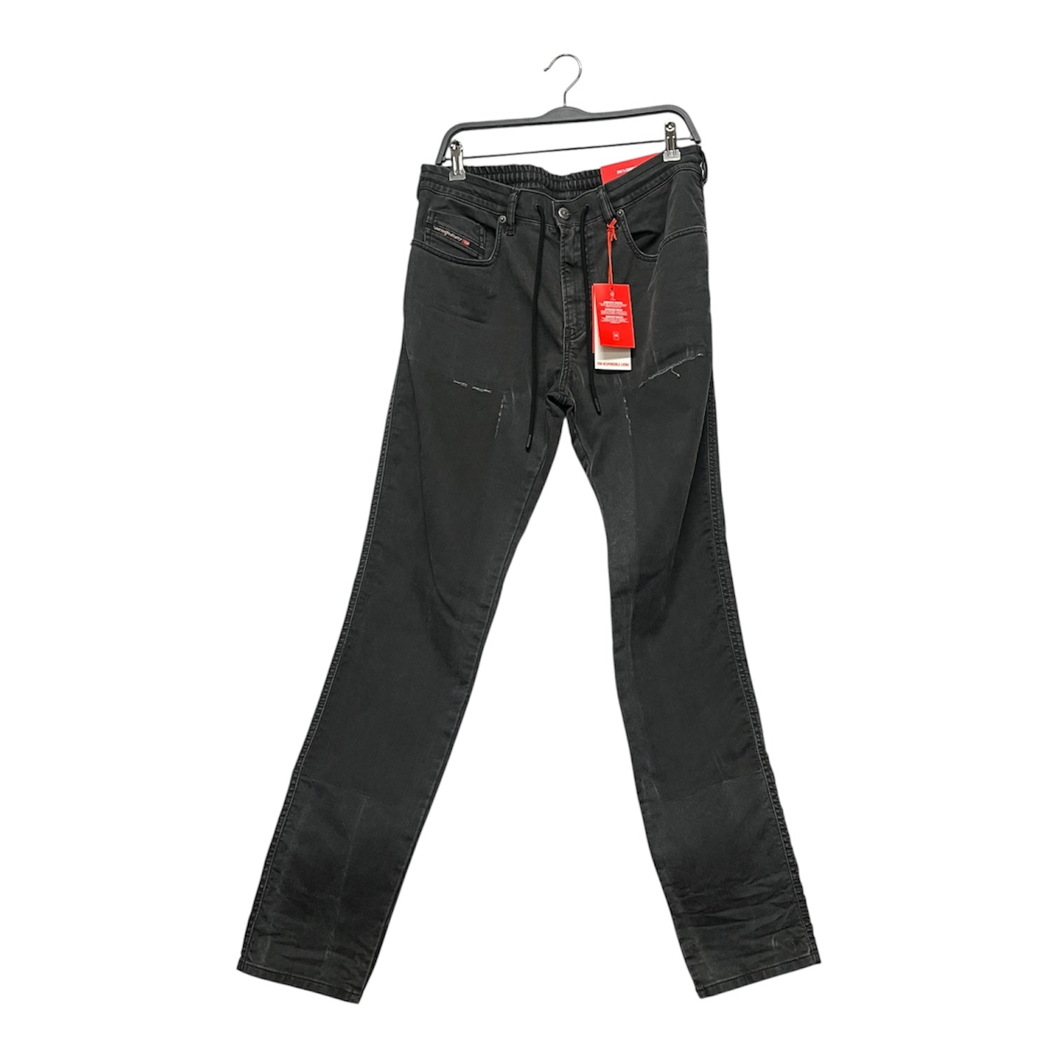DIESEL/Straight Pants/32/Denim/BLK/Distressed/D-STRUKT-B JOGG BNWT view 1