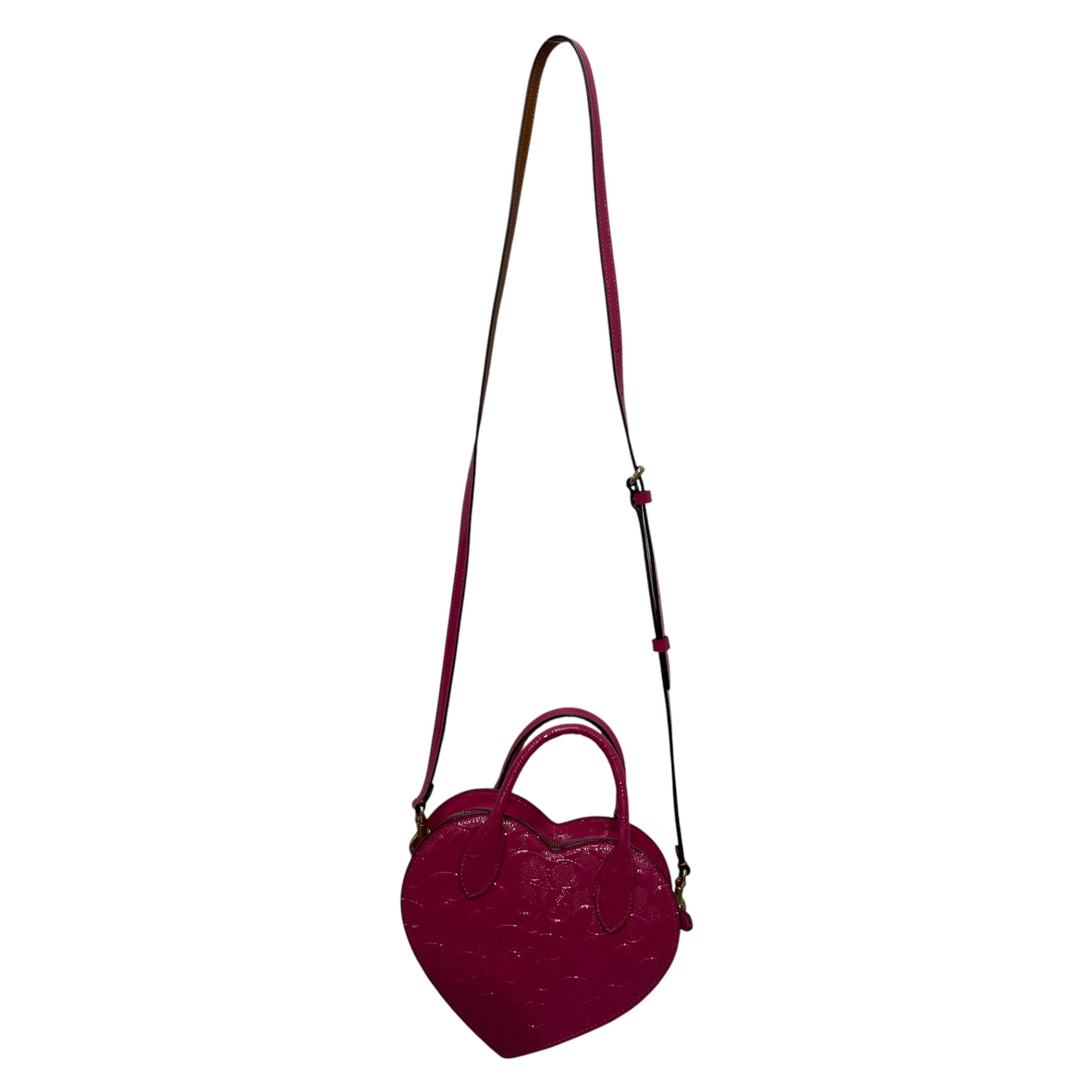 COACH/Cross Body Bag/Monogram/PNK/Monogram Heart Bag view 2