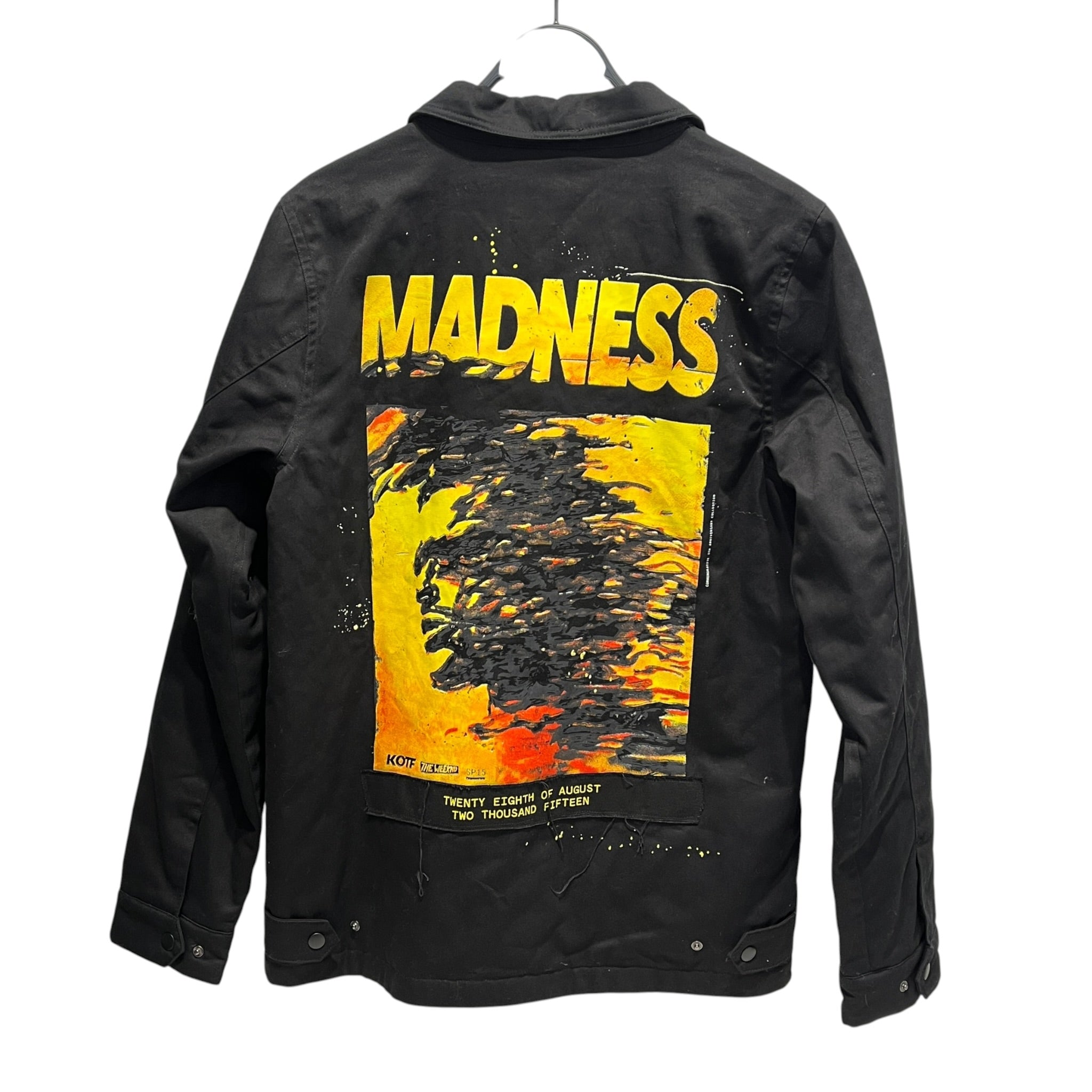 THE WEEKND/Jacket/XXL/Cotton/BLK/Graphic/XO MADNESS WORK JACKET KOTF view 2