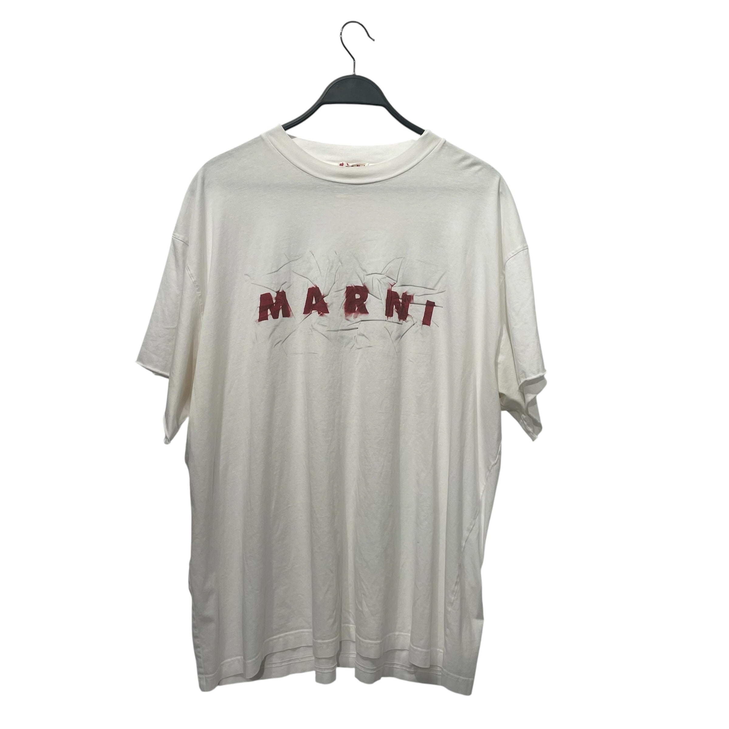 MARNI/T-Shirt/56/Cotton/WHT/Graphic/red logo view 1