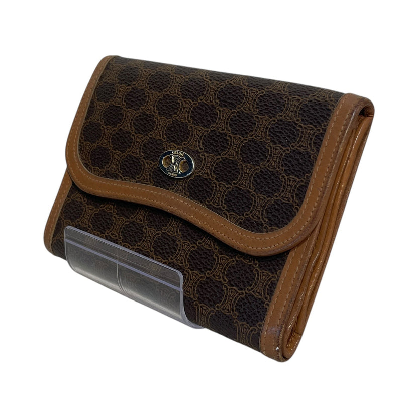CELINE/Bifold Wallet/Monogram/Leather/BRW/Cartera Celine Castano