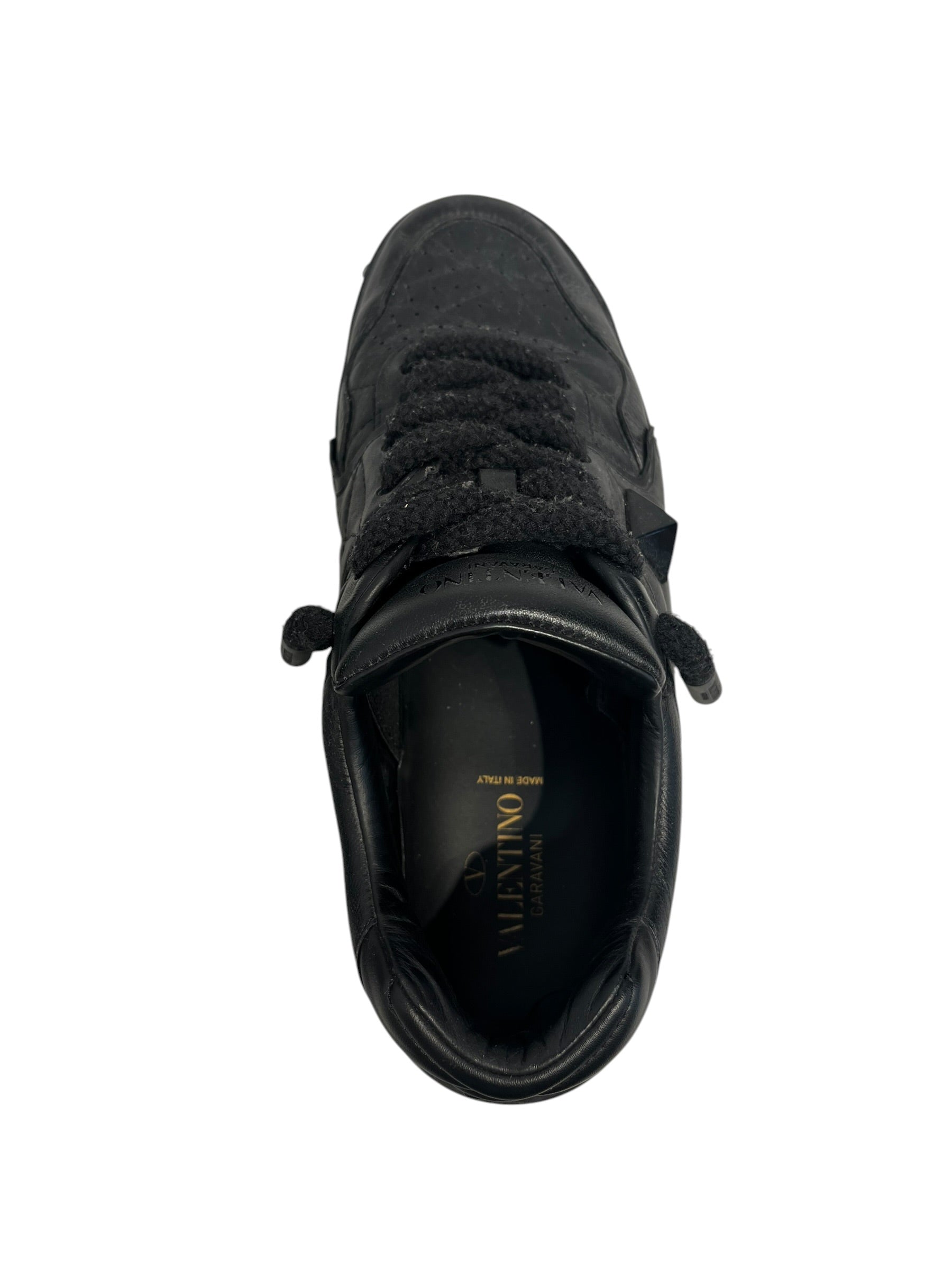 VALENTINO/Low-Sneakers/EU 41.5/Leather/BLK/2 STUDDED SNEAKERS view 3