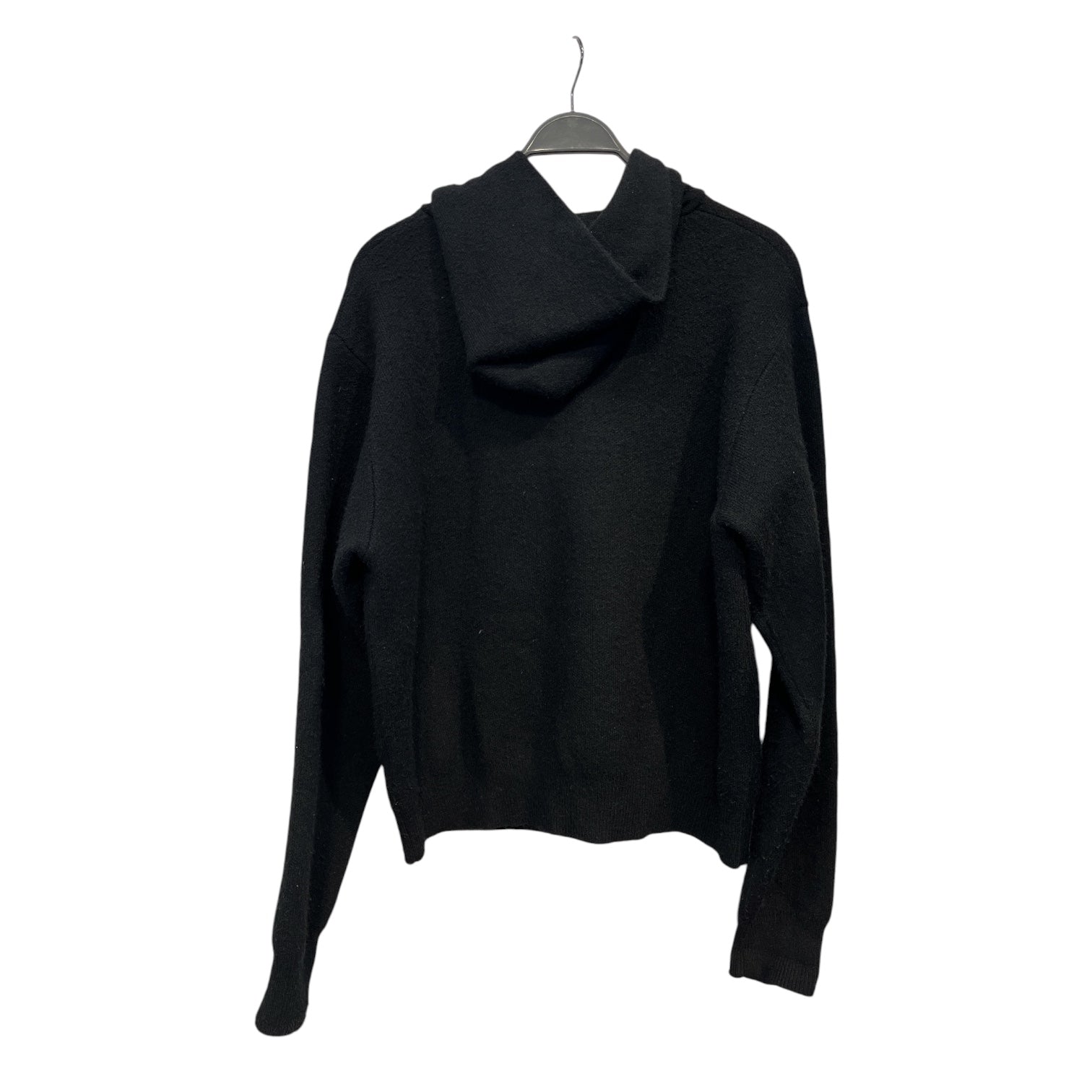 FUGAZI/Hoodie/L/Acrylic/BLK/white collar knit hoodie view 2