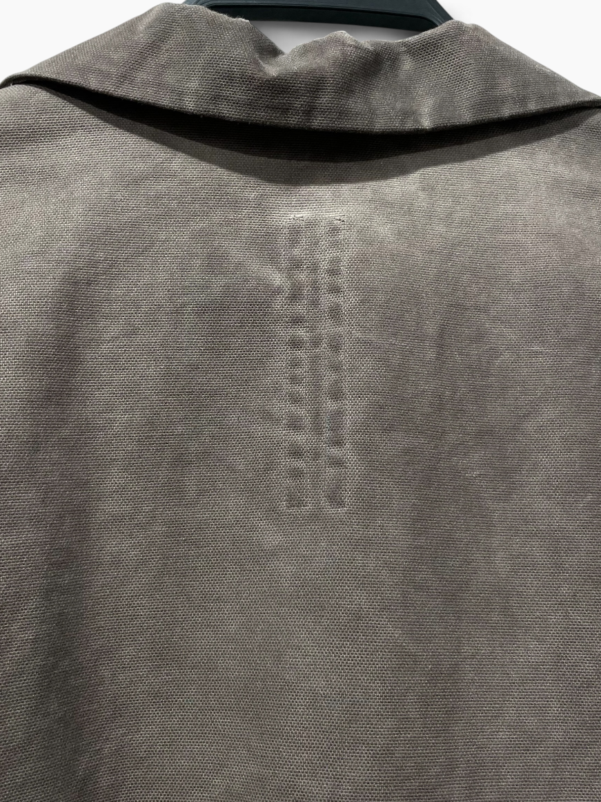 RICK OWENS DRKSHDW/Polo Shirt/S/Cotton/GRY/MAGNUM TOMMY view 4