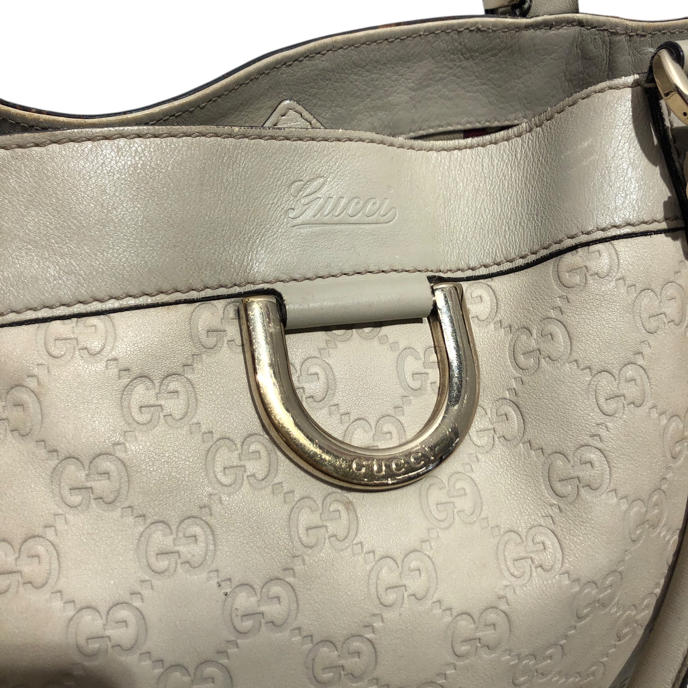 GUCCI/Tote Bag/Monogram/Leather/GRY/ABBY view 6