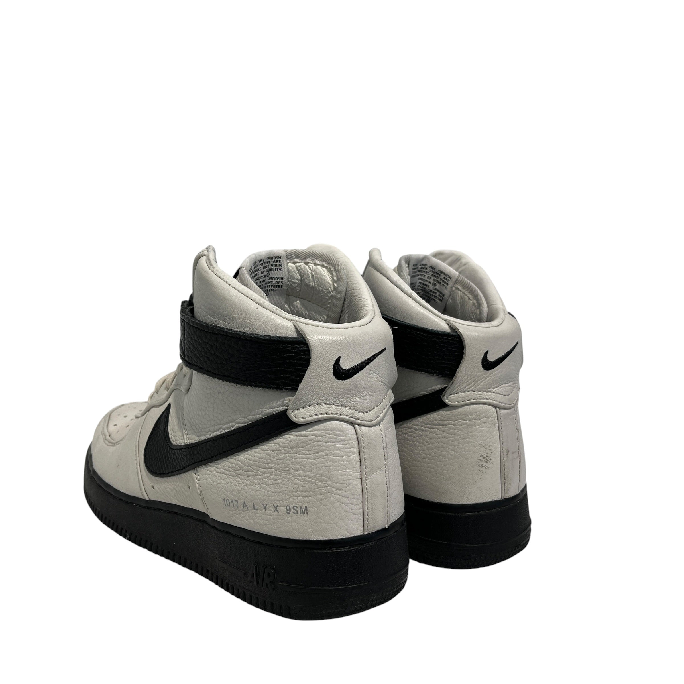 NIKE/Hi-Sneakers/US 10.5/Leather/WHT/Black strap view 2