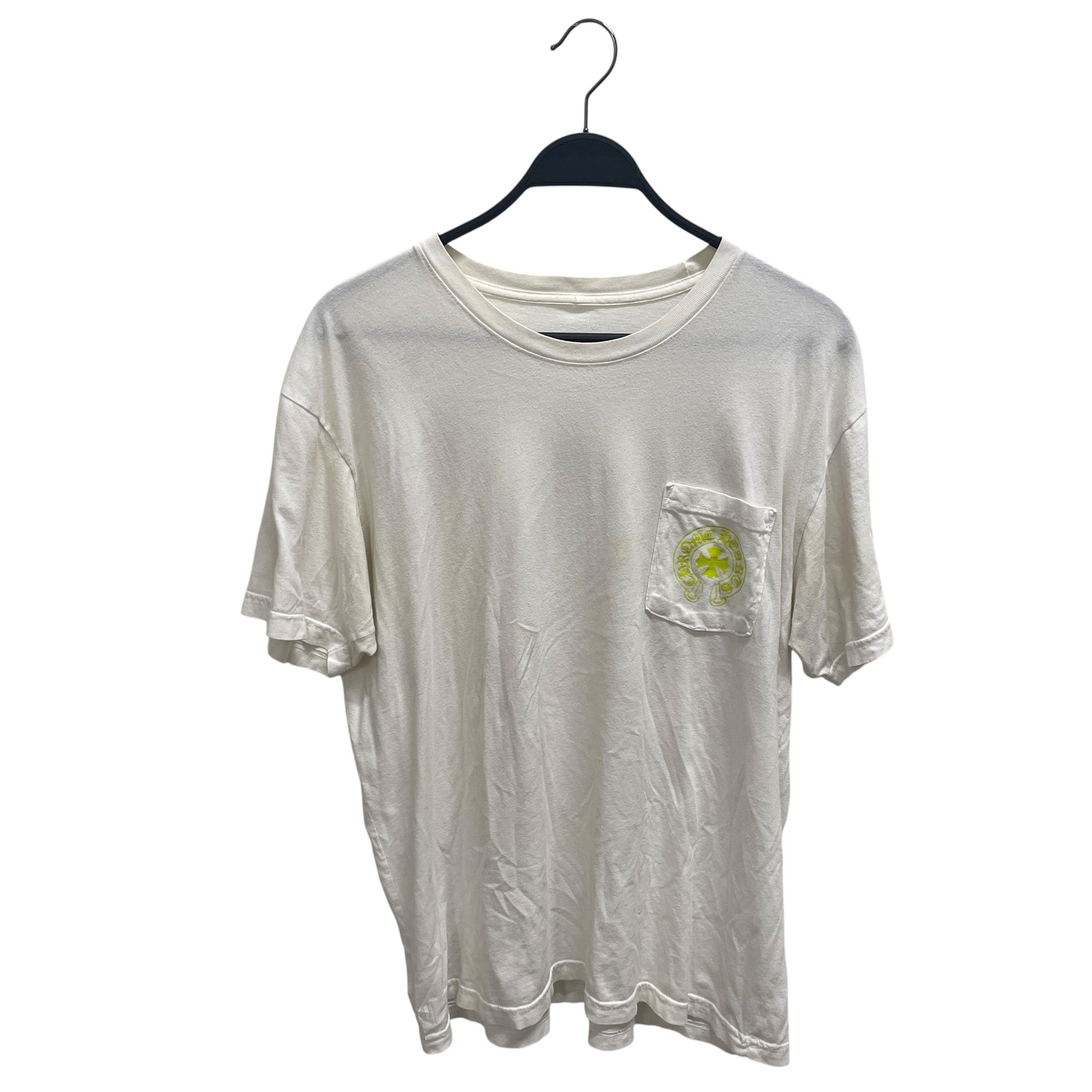 CHROME HEARTS/T-Shirt/XL/Cotton/WHT/YELLOW SCRIPT view 1