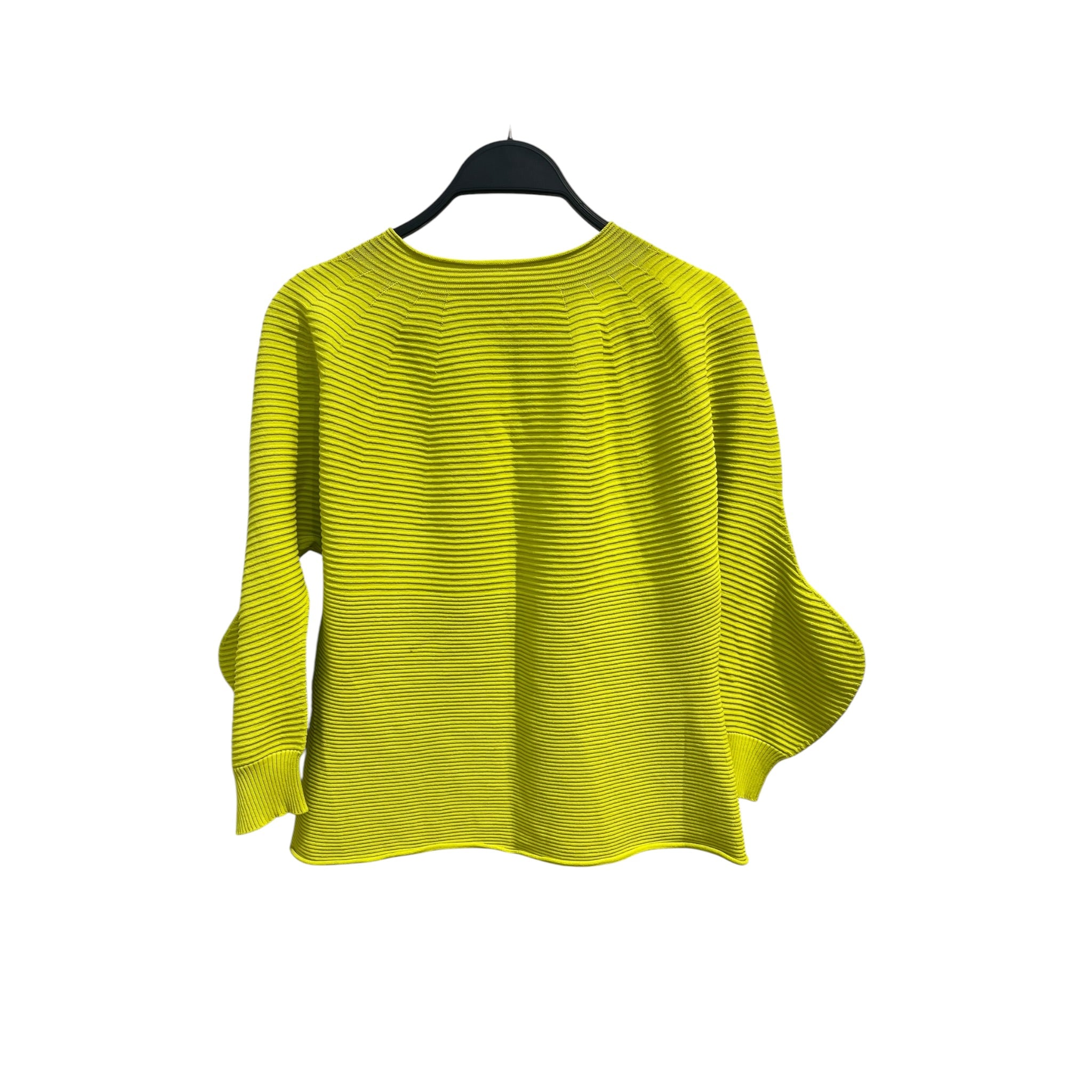 ISSEY MIYAKE/LS Blouse/2/Nylon/YEL/YELLLOW PLEATED LONG SL BLOUSE view 2