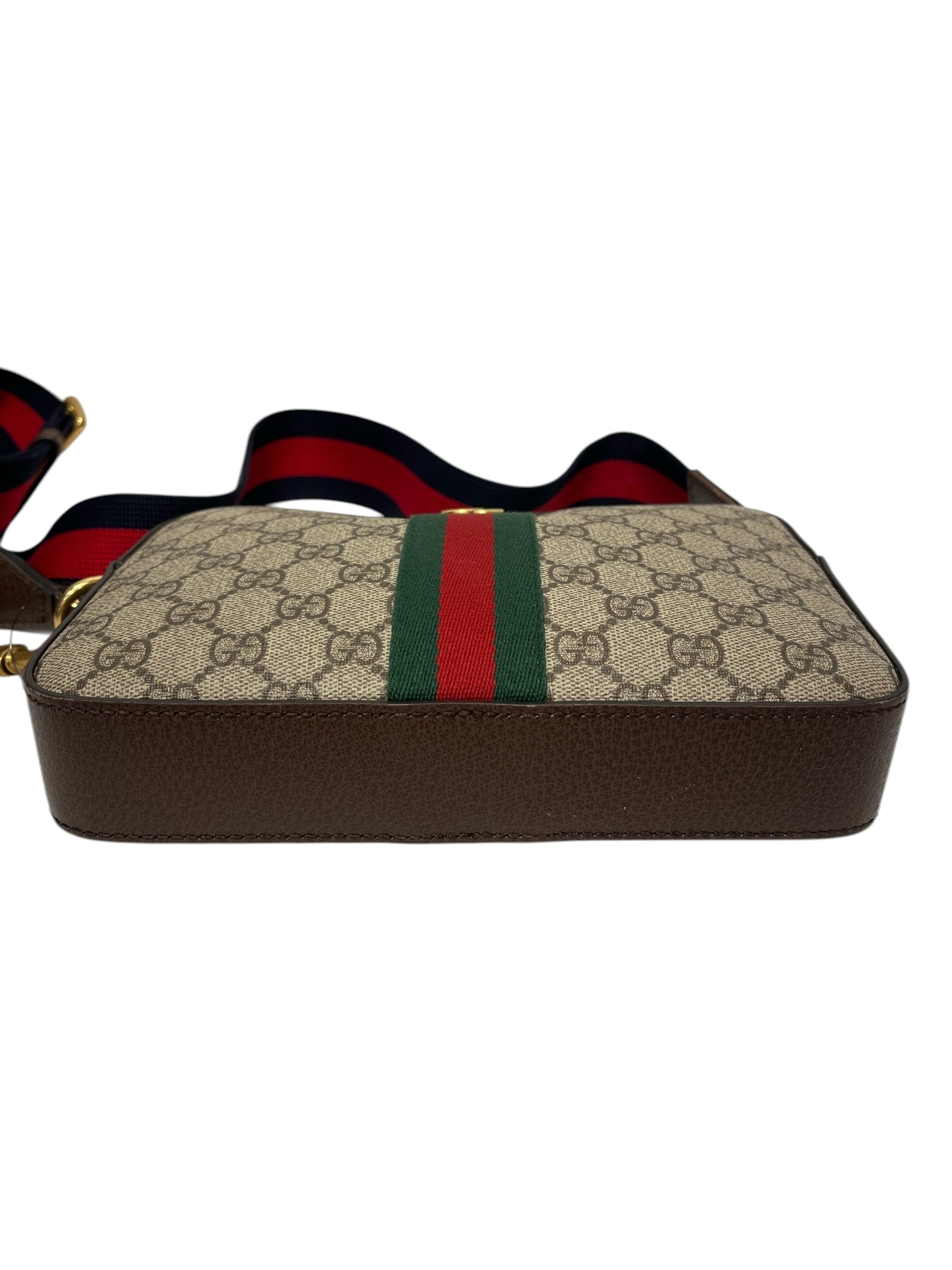 GUCCI/Cross Body Bag/All Over Print/Leather/KHK/Ophidia crossbody view 5