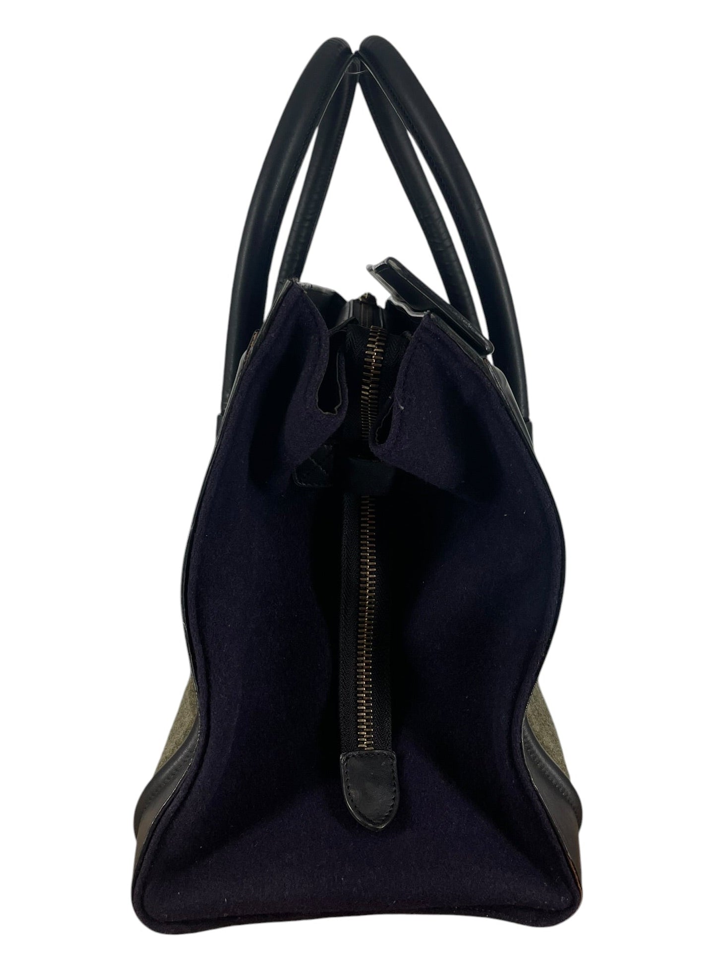 CELINE/Hand Bag/KHK/TRICOLOR FELT SATCHEL P-GA-013 view 3