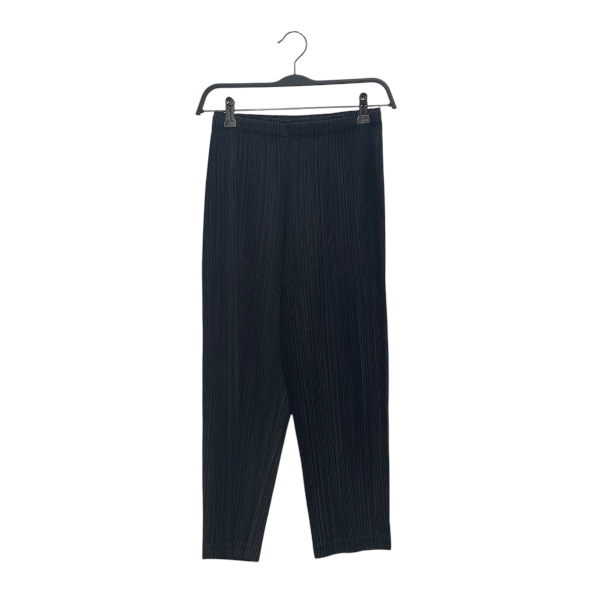PLEATS PLEASE ISSEY MIYAKE/Sarouel Pants/1/Polyester/BLK/PP86-JF431 view 1