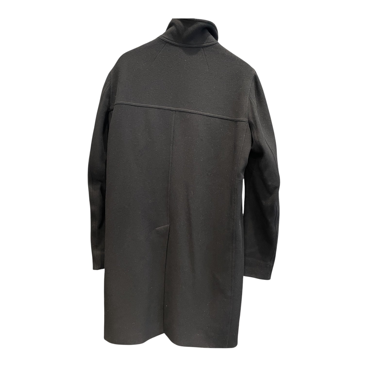 Rick Owens/Peacoat/48/Wool/BLK/ASYMETRICAL ZIP view 2