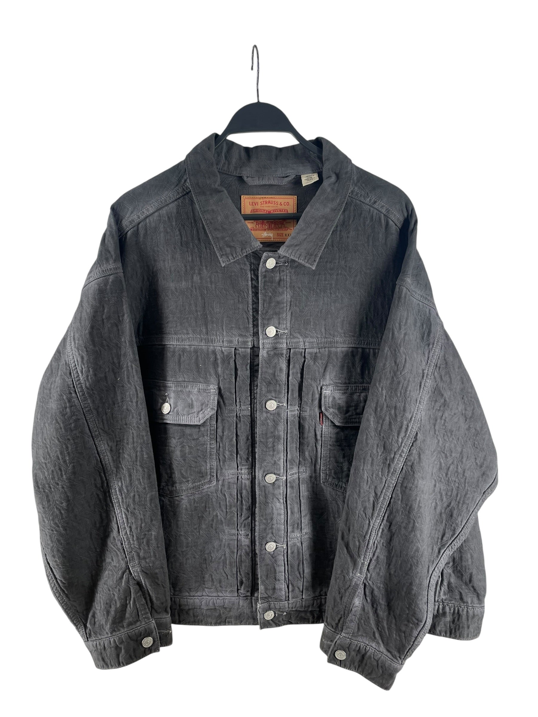 Levi's/STUSSY/Denim Jkt/XXL/Denim/GRY/CA00342 view 1
