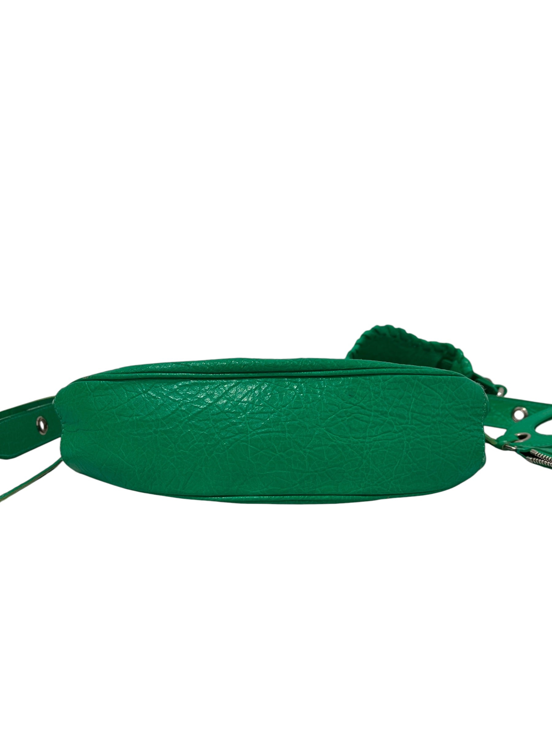 BALENCIAGA/Bag/Leather/GRN/GREEN CAGOLE BAG view 4