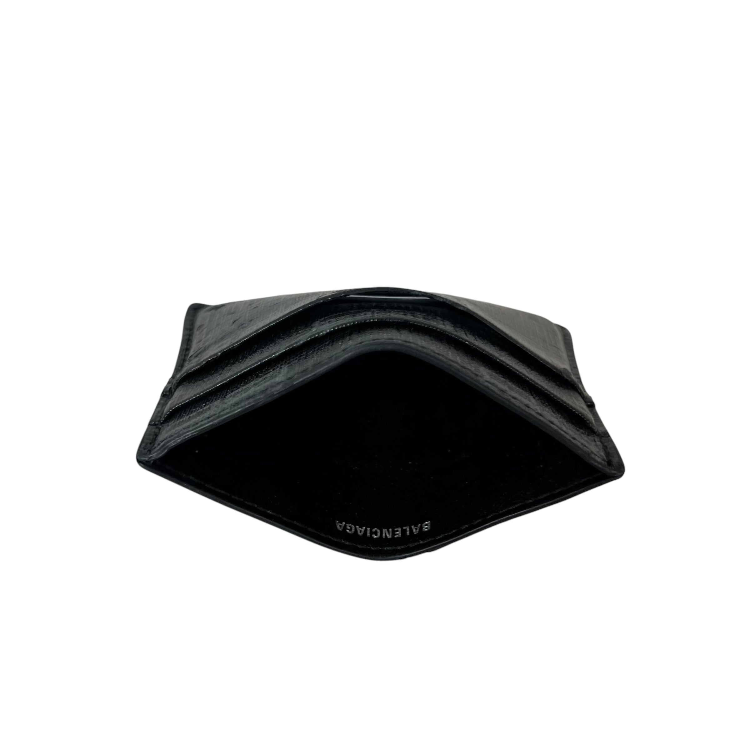 BALENCIAGA/Wallet/Monogram/Leather/BLK/M's/B MONOGRAM view 4