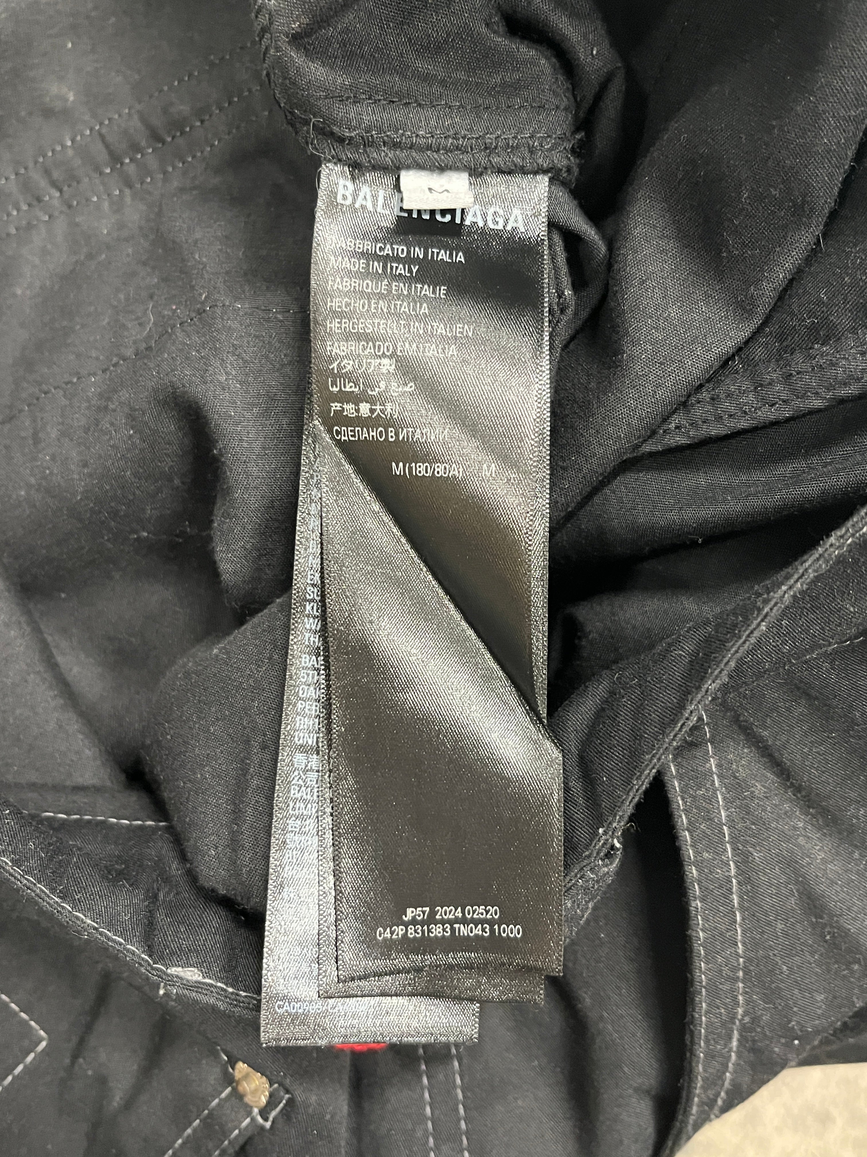 BALENCIAGA/Straight Pants/M/Cotton/BLK/UTILITY WORK CARGO view 3