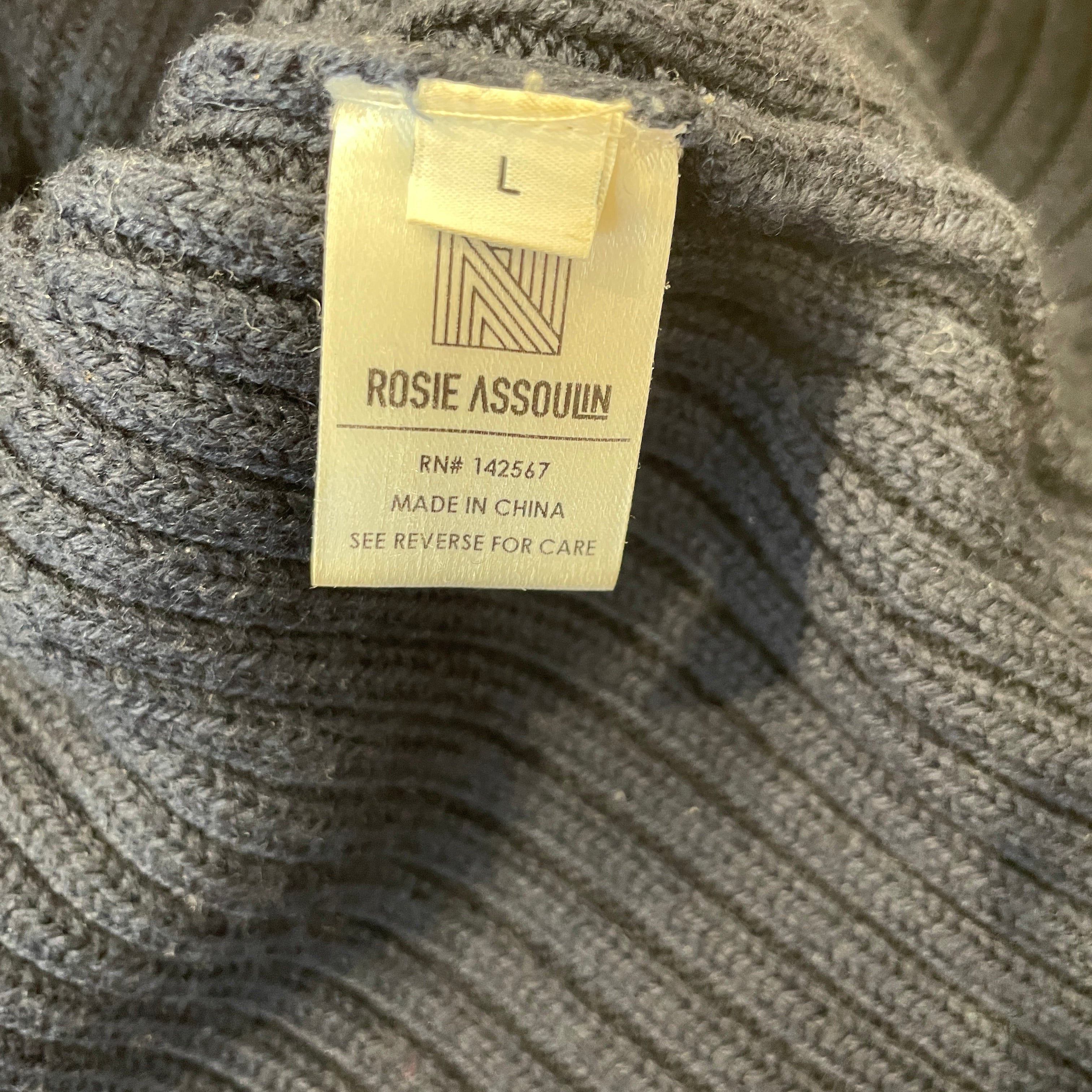 ROSIE ASSOULIN /LS Dress/L/Stripe/Wool/NVY/THOUSAND IN ONE WAYS view 4