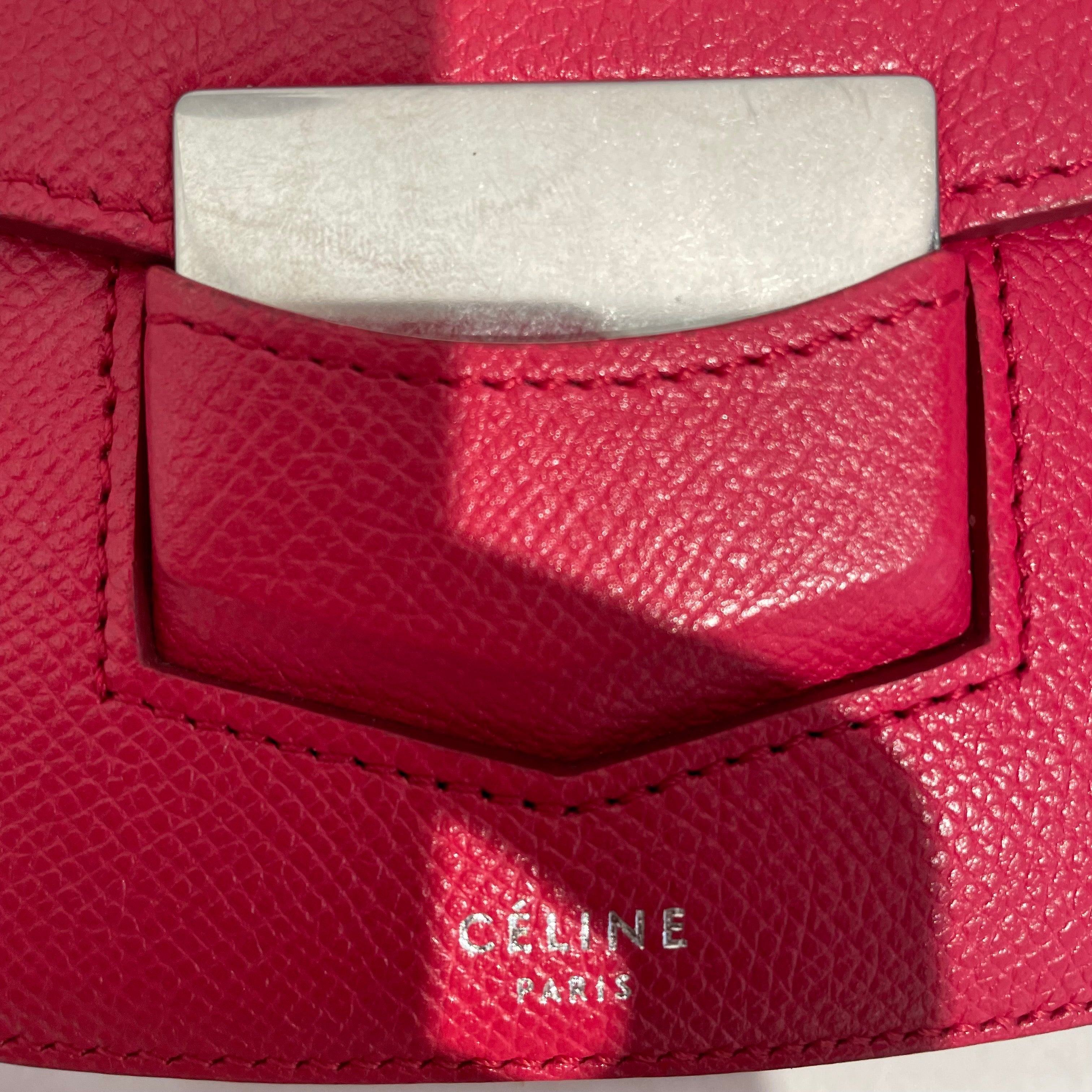 CELINE/Cross Body Bag[PO]/RED/Leather/17902 view 6