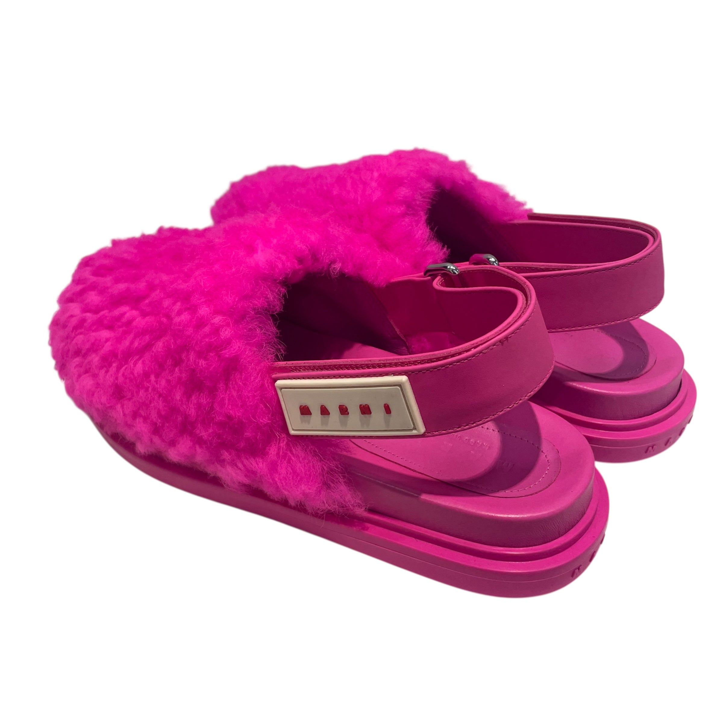 MARNI/Sandals/Lambskin/PNK/hot pink sandal view 2