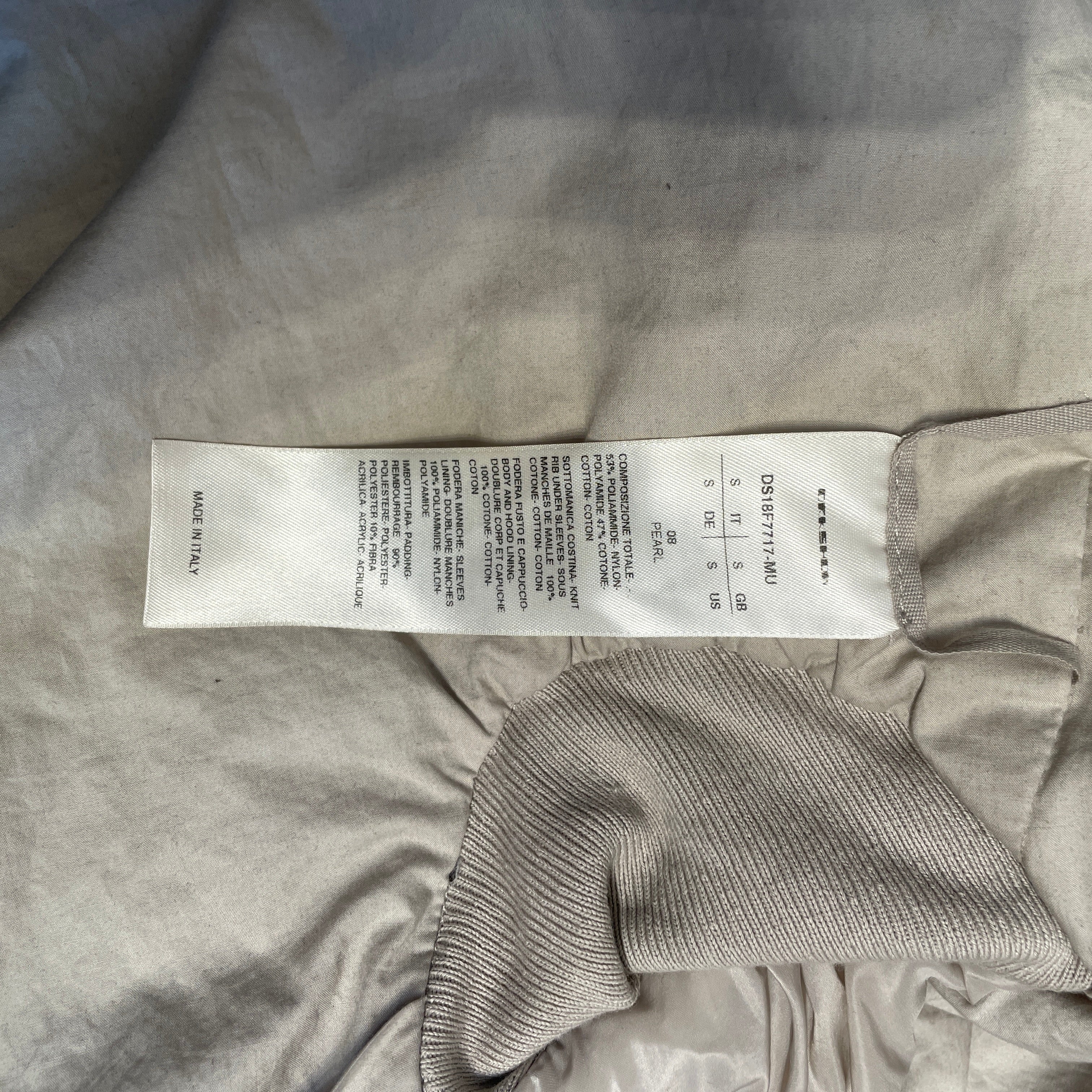 Rick Owens/Jacket/S/Nylon/BEG/ view 6