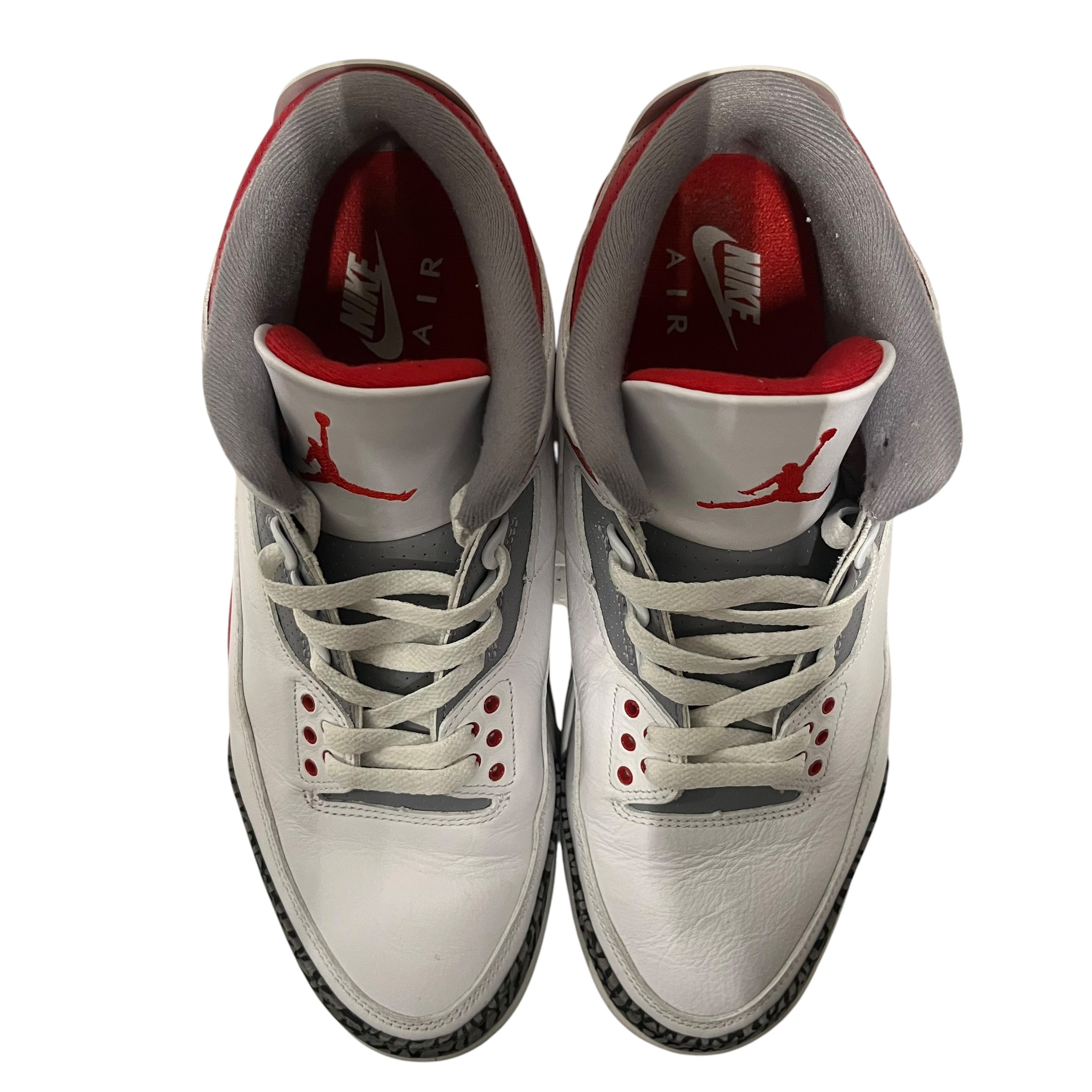 NIKE/Hi-Sneakers/US 12/Leather/RED/ORDAN 3 RETRO FIRE RED view 3