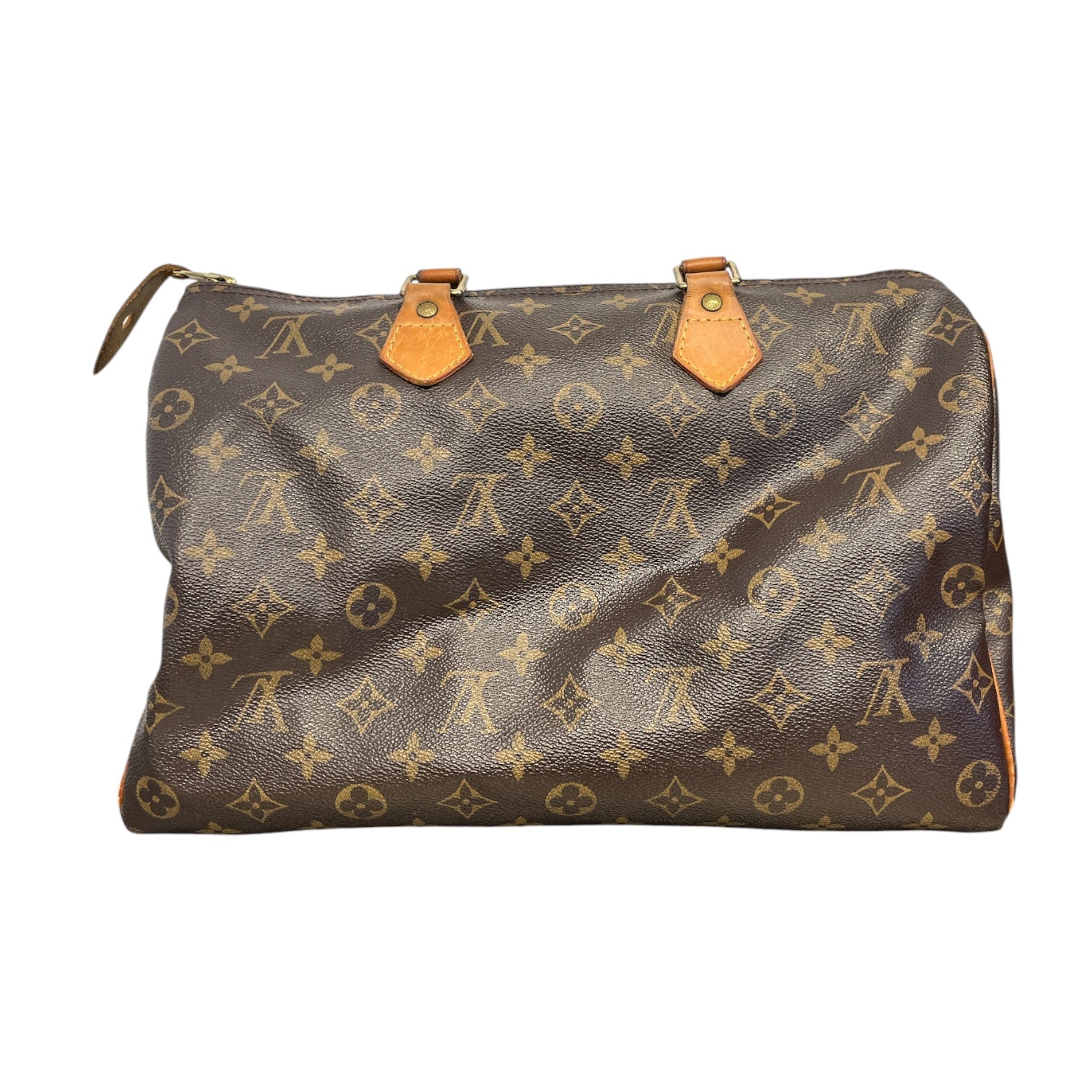 LOUIS VUITTON/Bag/Monogram/Leather/BRW/Speedy 35 view 2
