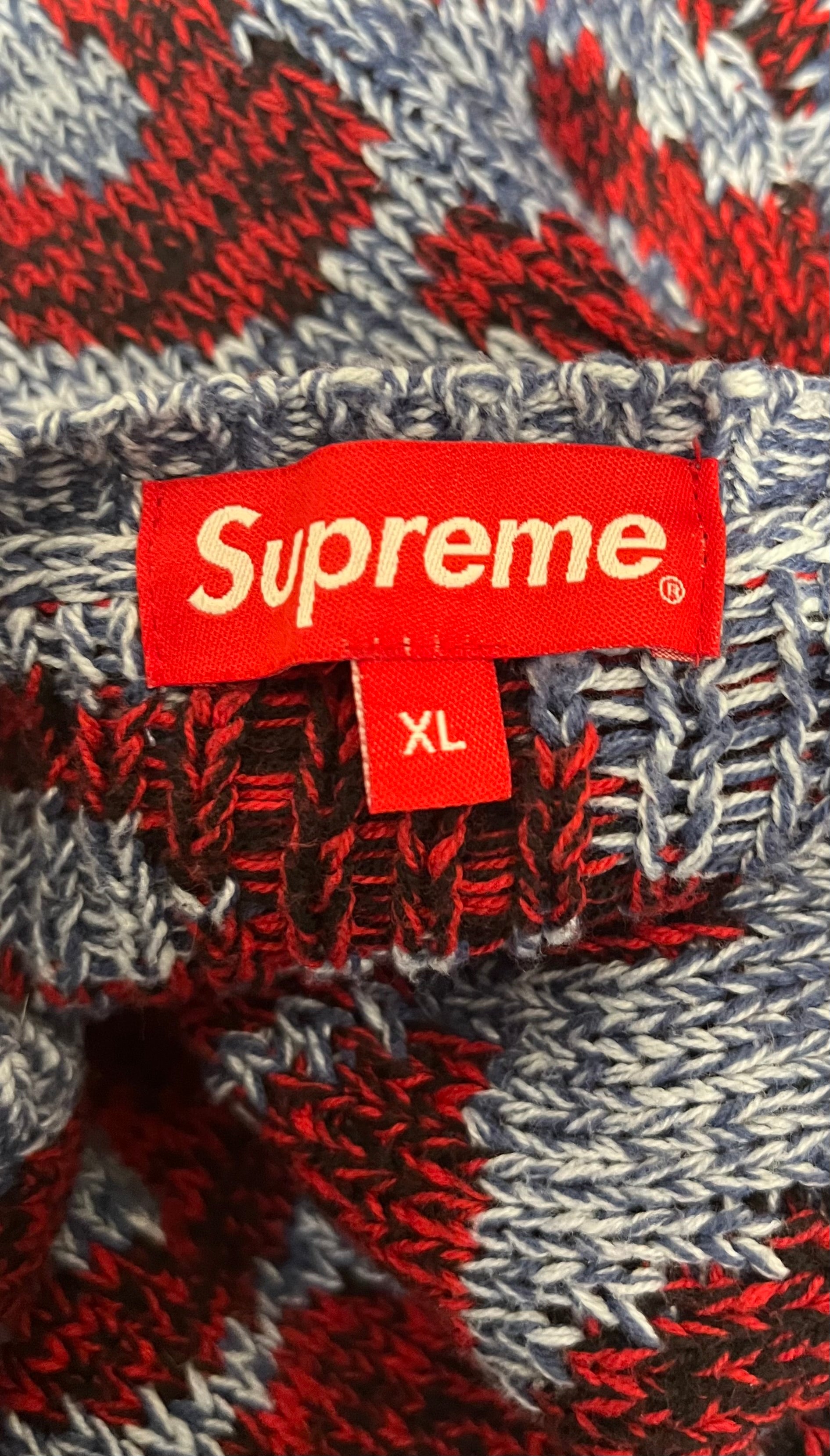 Supreme/Sweater/XL/All Over Print/Cotton/BLU/ view 4