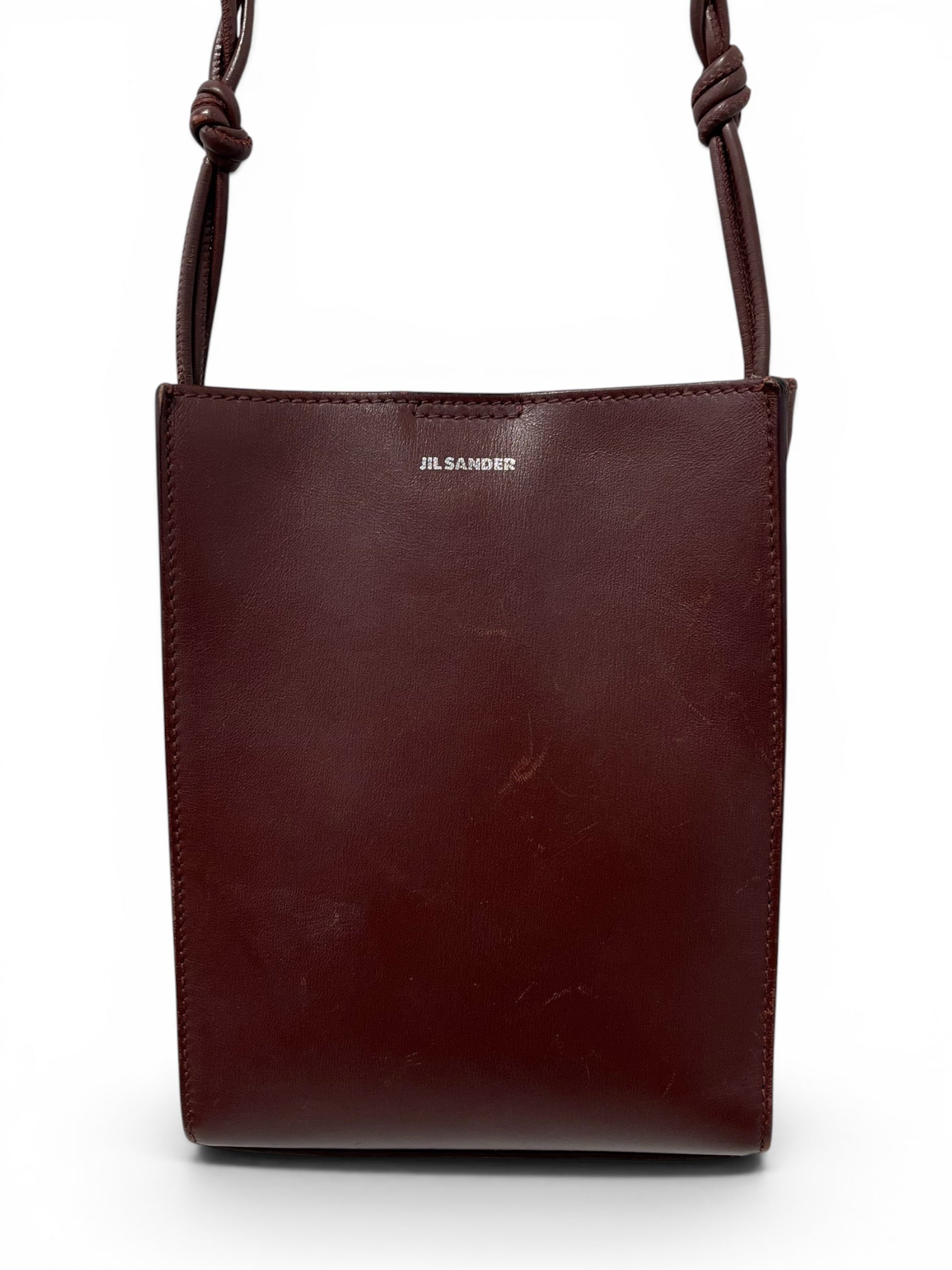 JIL SANDER/Cross Body Bag/Leather/BRW/TANGLE STRAP view 7