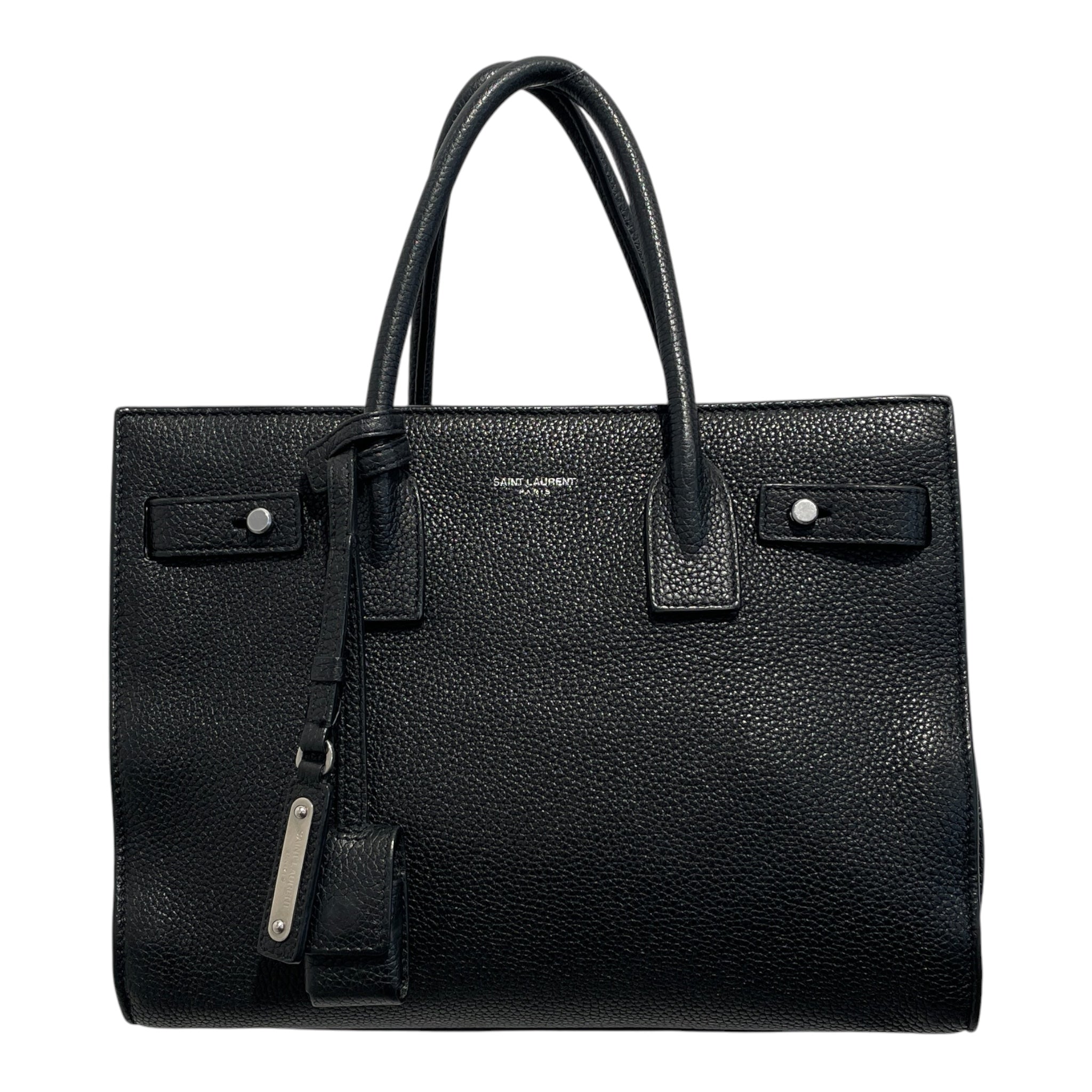 SAINT LAURENT/Bag/Leather/BLK/sac de jour view 1