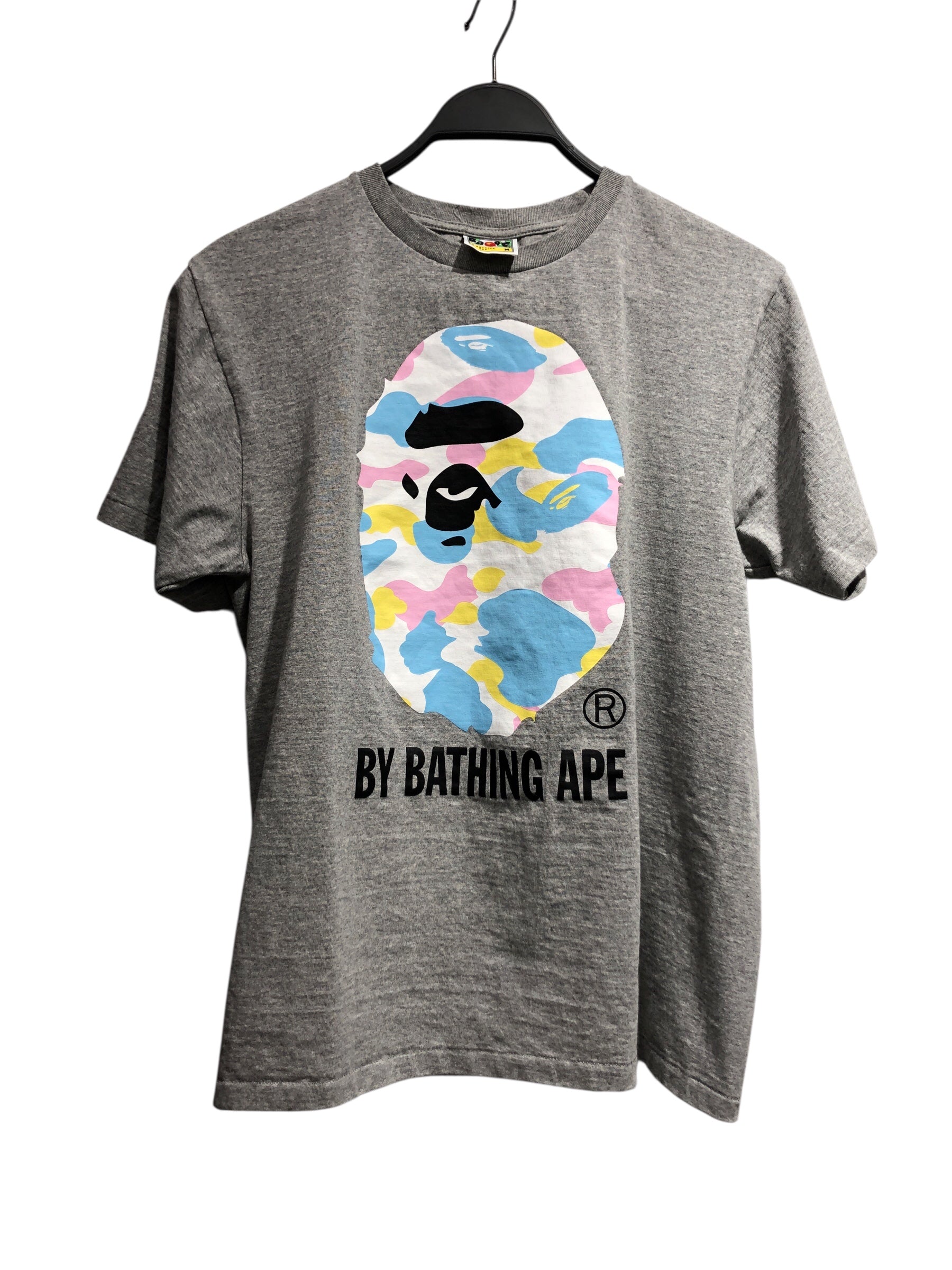 A BATHING APE/T-Shirt/M/Cotton/GRY/Pastel Monkey view 1