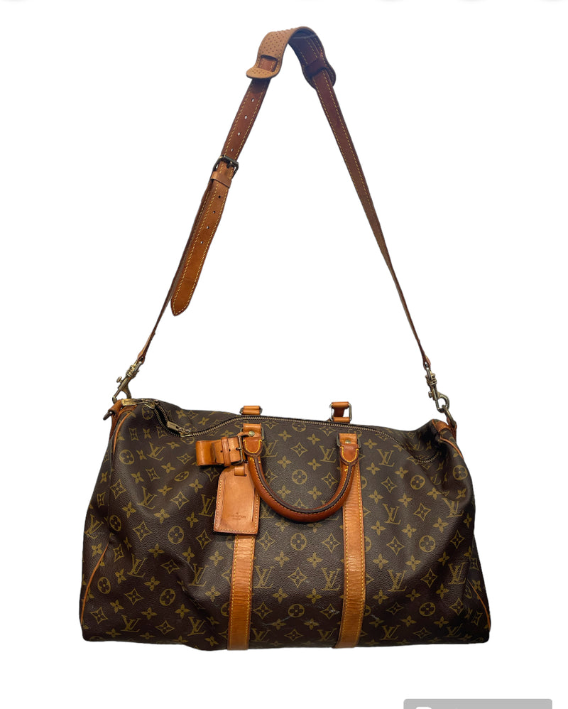 LOUIS VUITTON/Boston Bag/FREE/Monogram/Leather/BRW/duffle bag