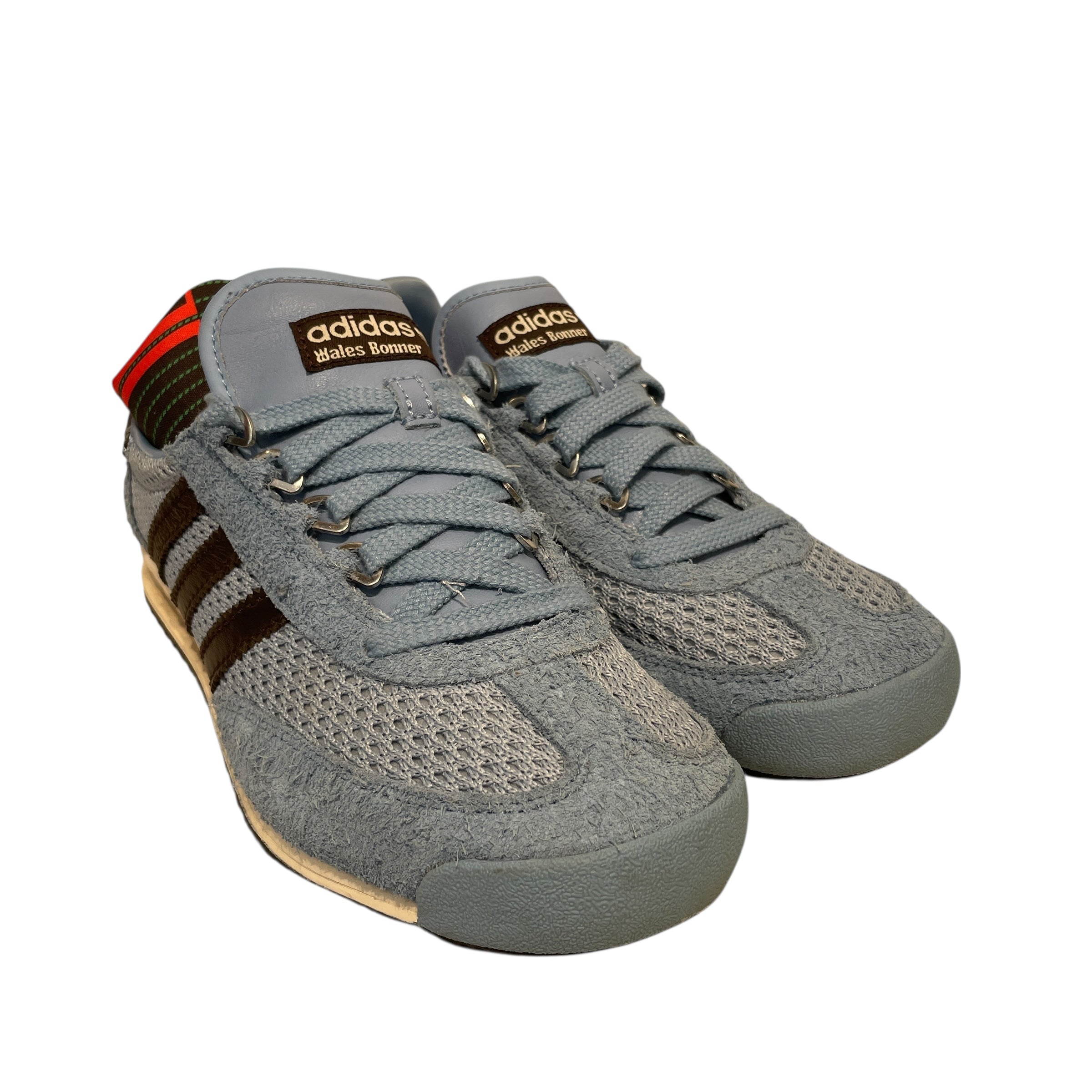 WALES BONNER/adidas/Low-Sneakers/US 8/Cotton/BLU/ view 1