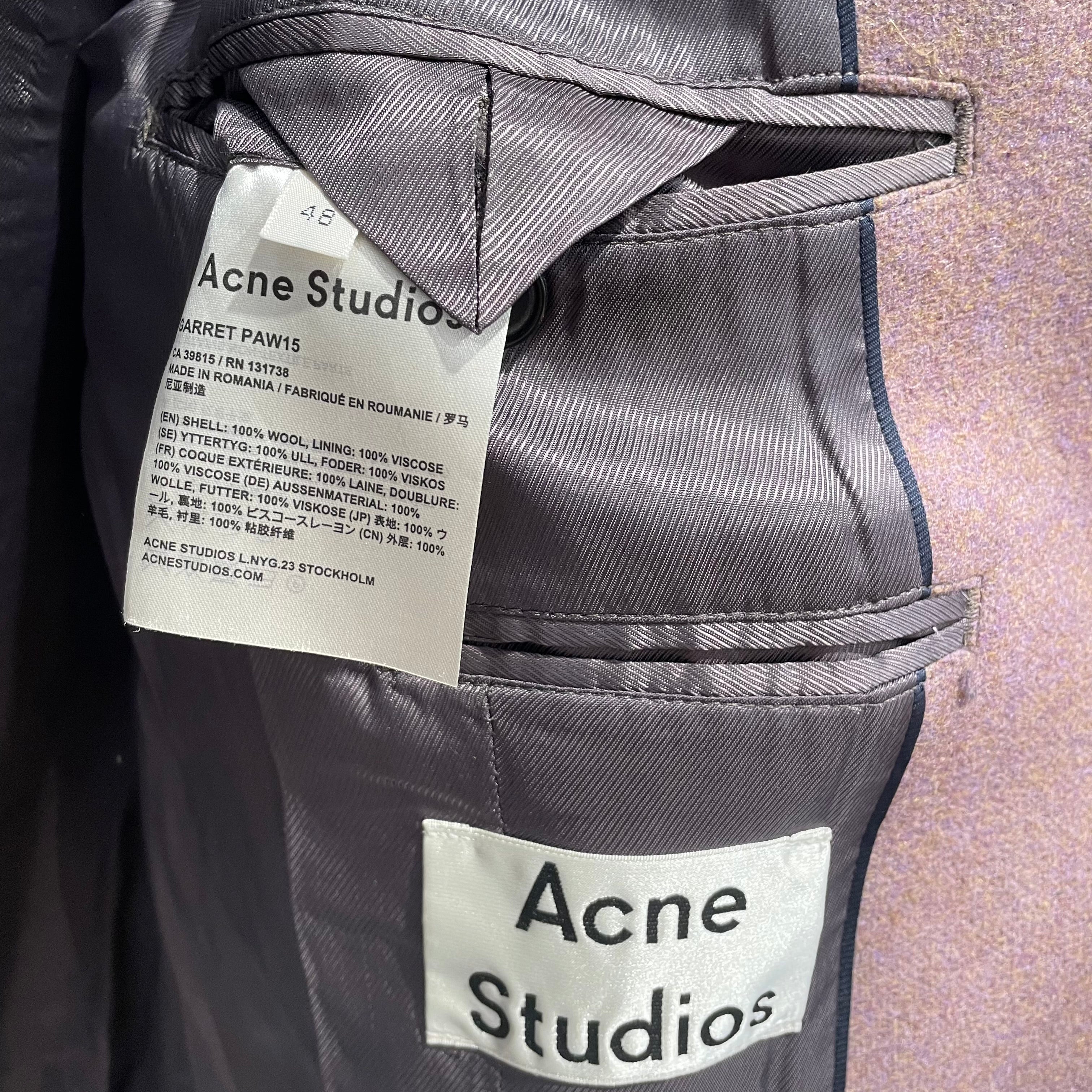 Acne Studios/Coat/48/Wool/PPL/Garrett Overcoat view 3