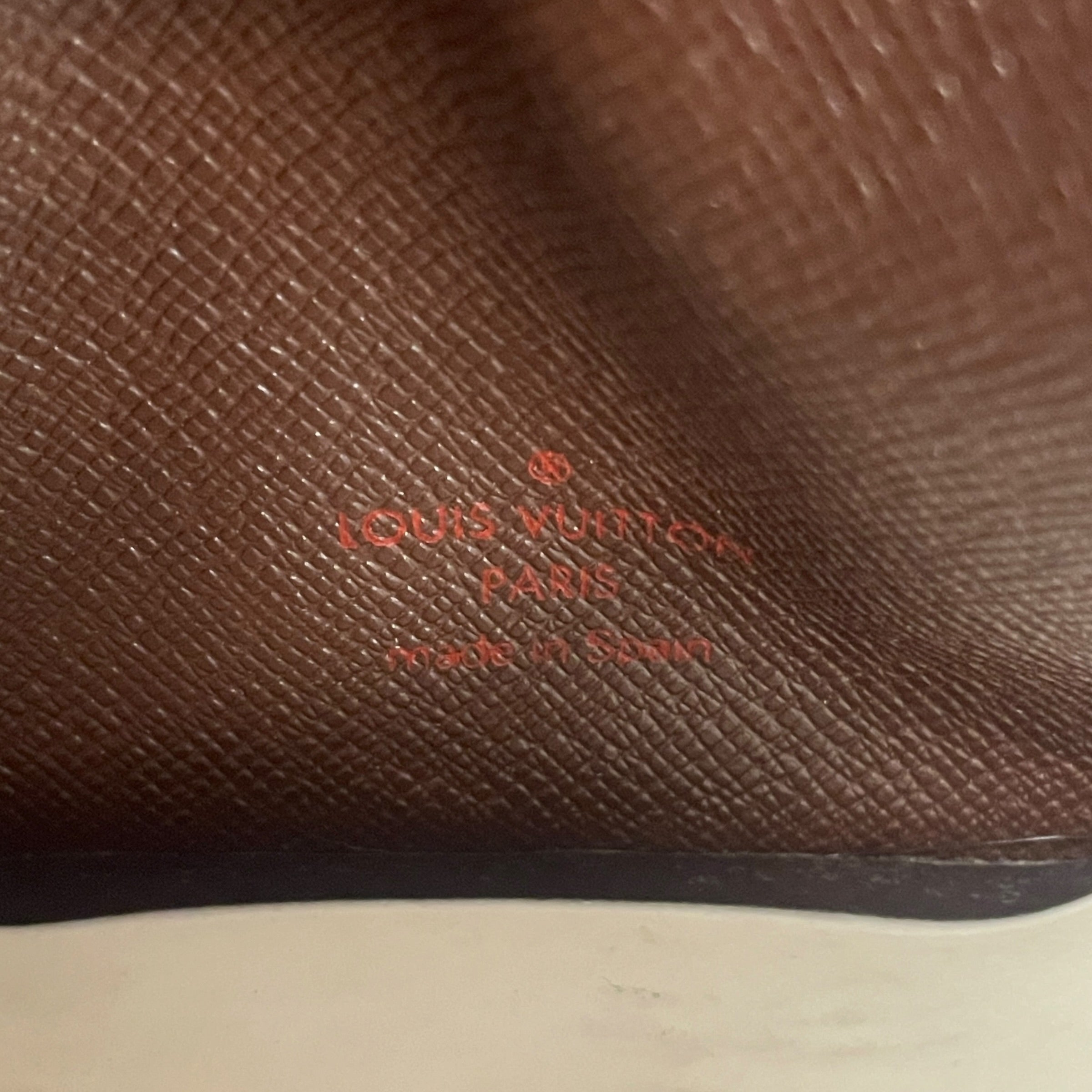 LOUIS VUITTON/Wallet/Leather/BRW/L's/DAMIER CHECK CARDHOLDER view 5