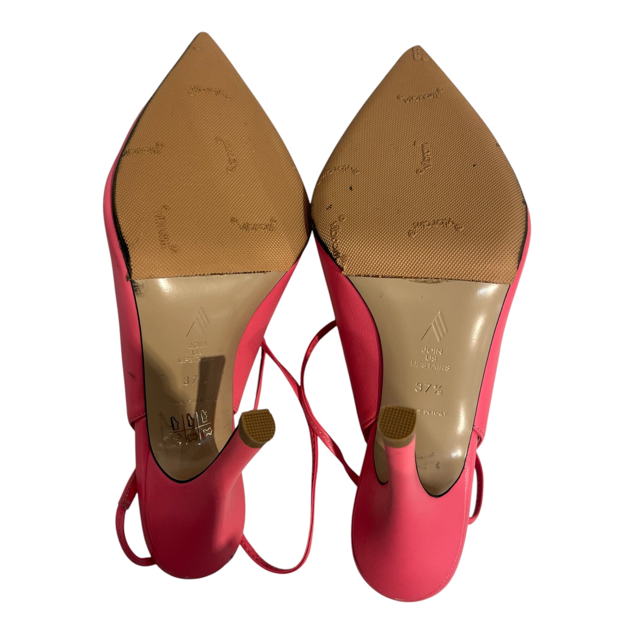 THE ATTICO/Heels/EU 37.5/Leather/PNK/Ankle Strap/OPEN TOP LONG STRAP VIBRAM view 6