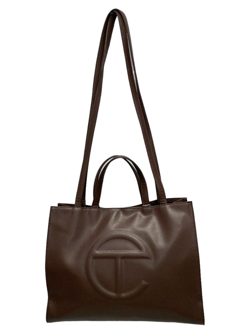Telfar/Tote Bag/L/Leather/BRW/