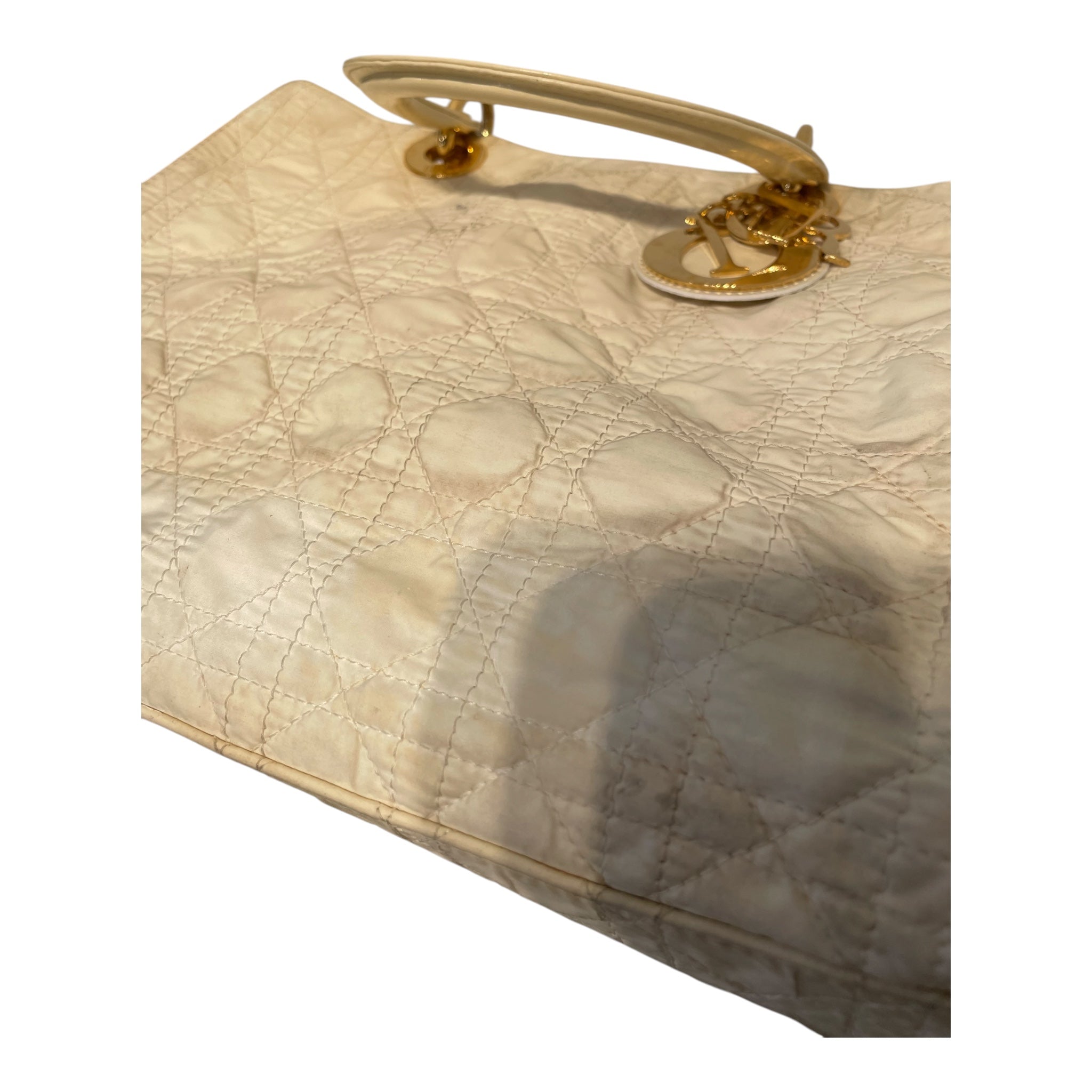 Christian Dior/Tote Bag/Nylon/WHT/Lady Dior view 6