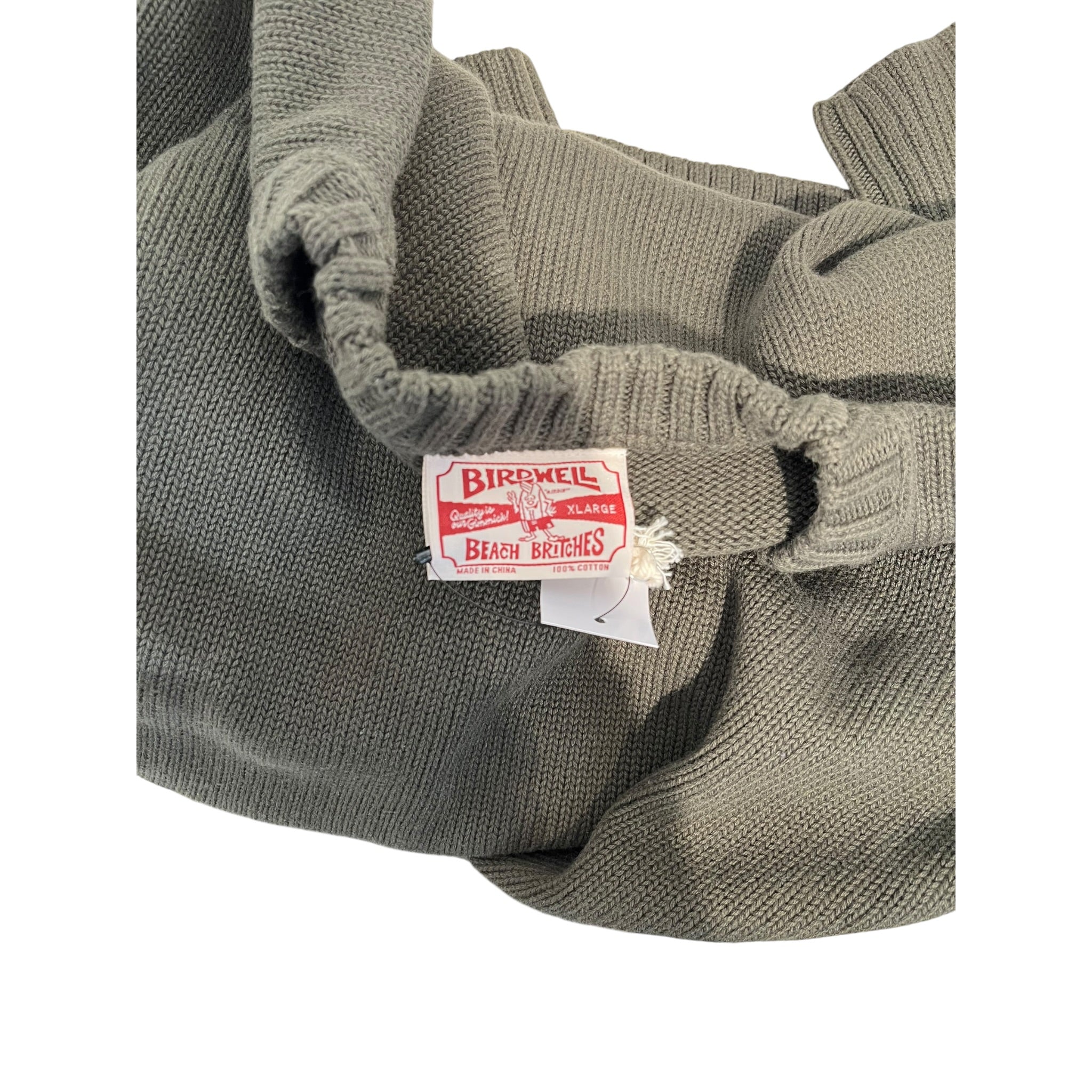 BIRDWELL/Sweatshirt/XL/Cotton/GRN/white arm stripe nwt view 3