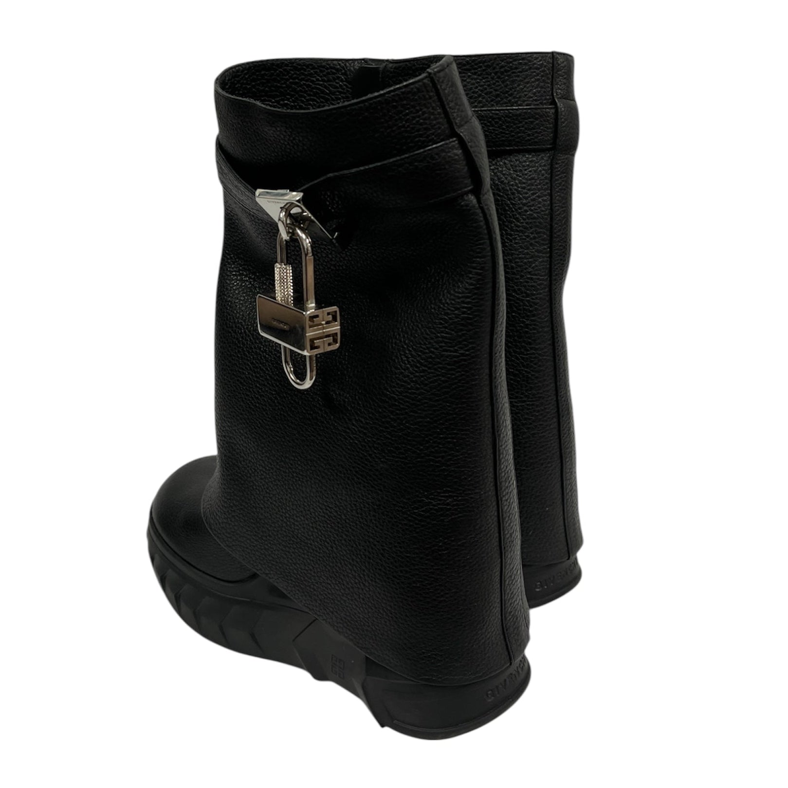 GIVENCHY/Boots/EU 35/Leather/BLK/Shark Lock Ankle Boots view 2
