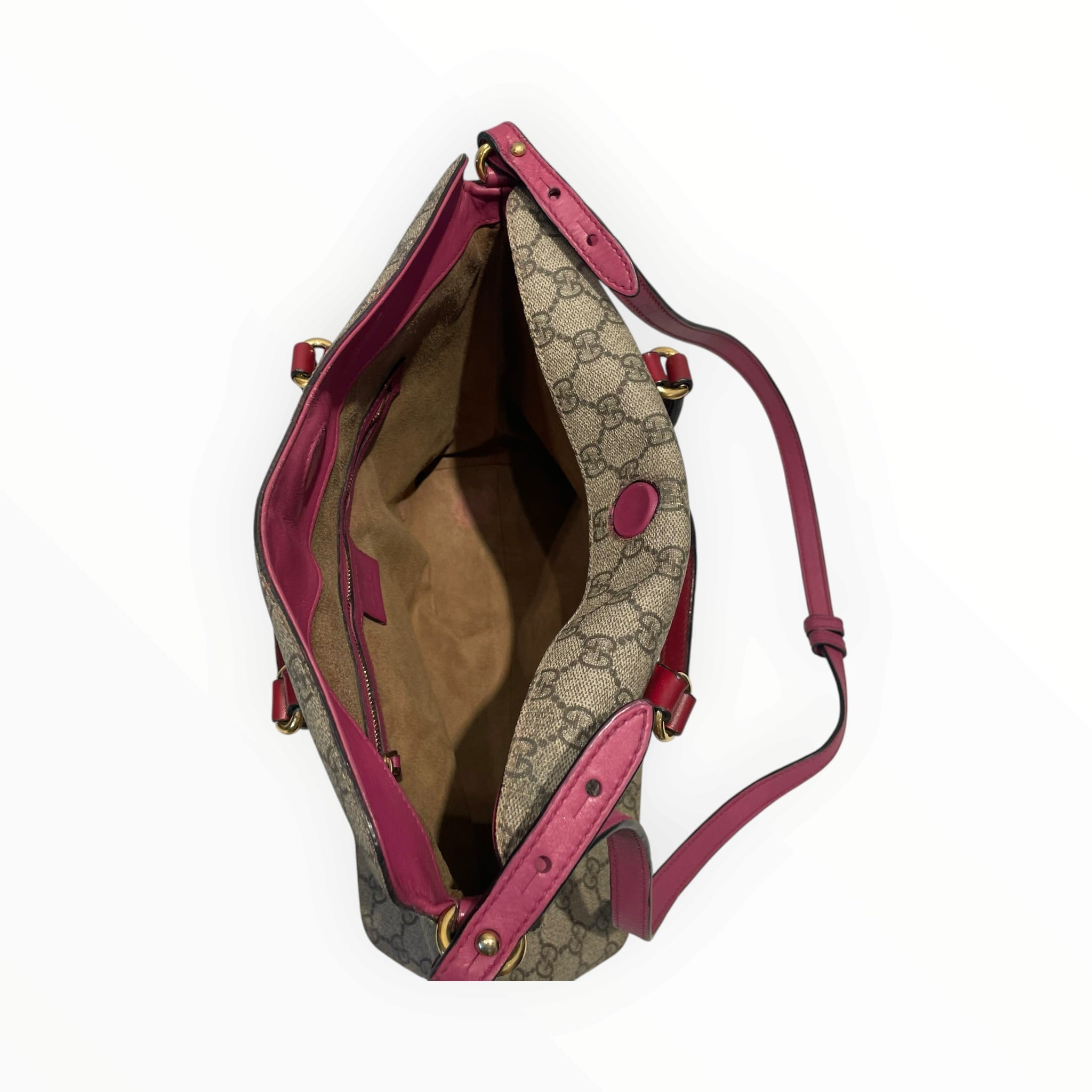 GUCCI/Hand Bag/Leather/BEG/Supreme Canvas view 4