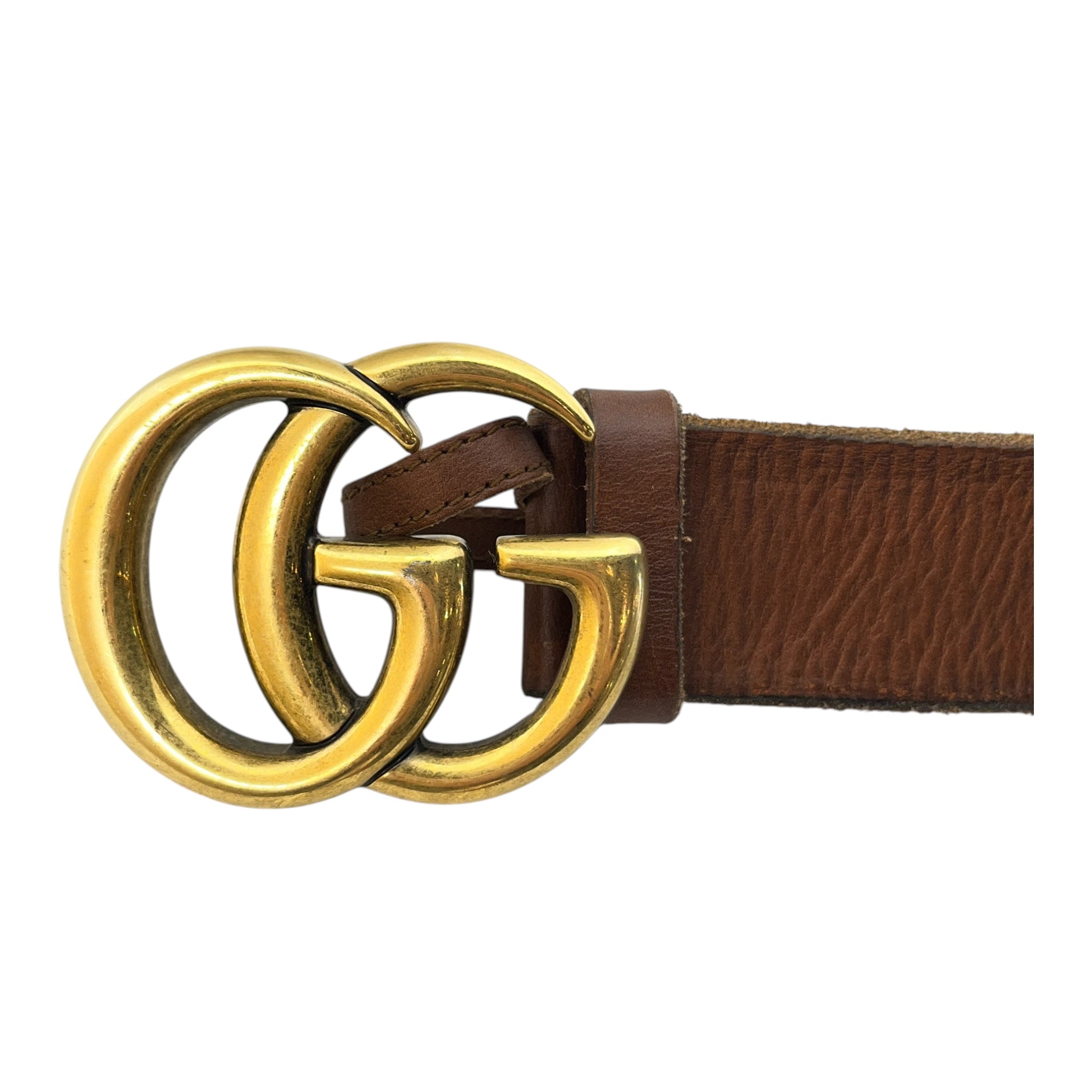 GUCCI/Belt/Leather/BRW/GG MARMONT view 2