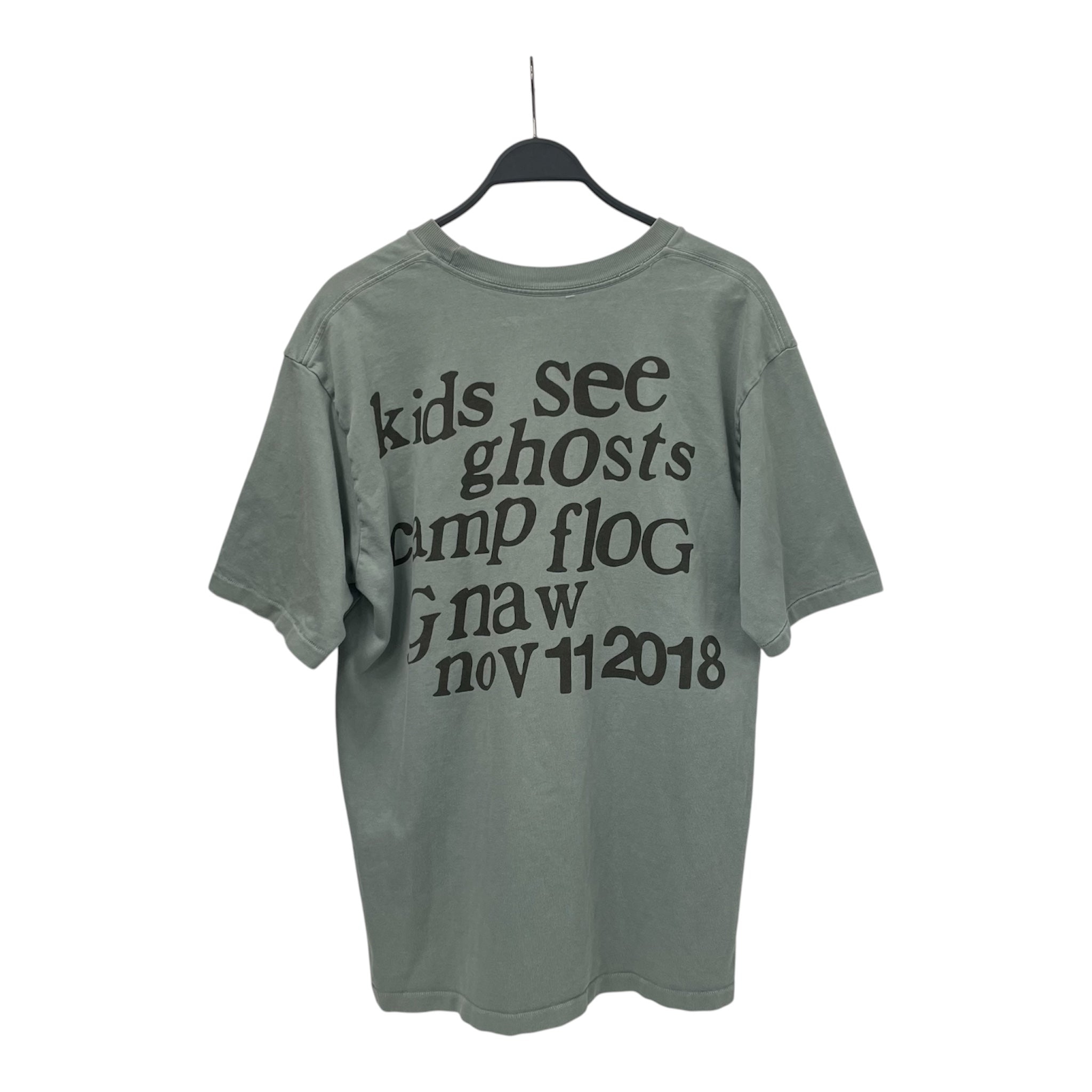 KIDS SEE GHOSTS/T-Shirt/L/Cotton/GRN/Graphic/HEART view 2