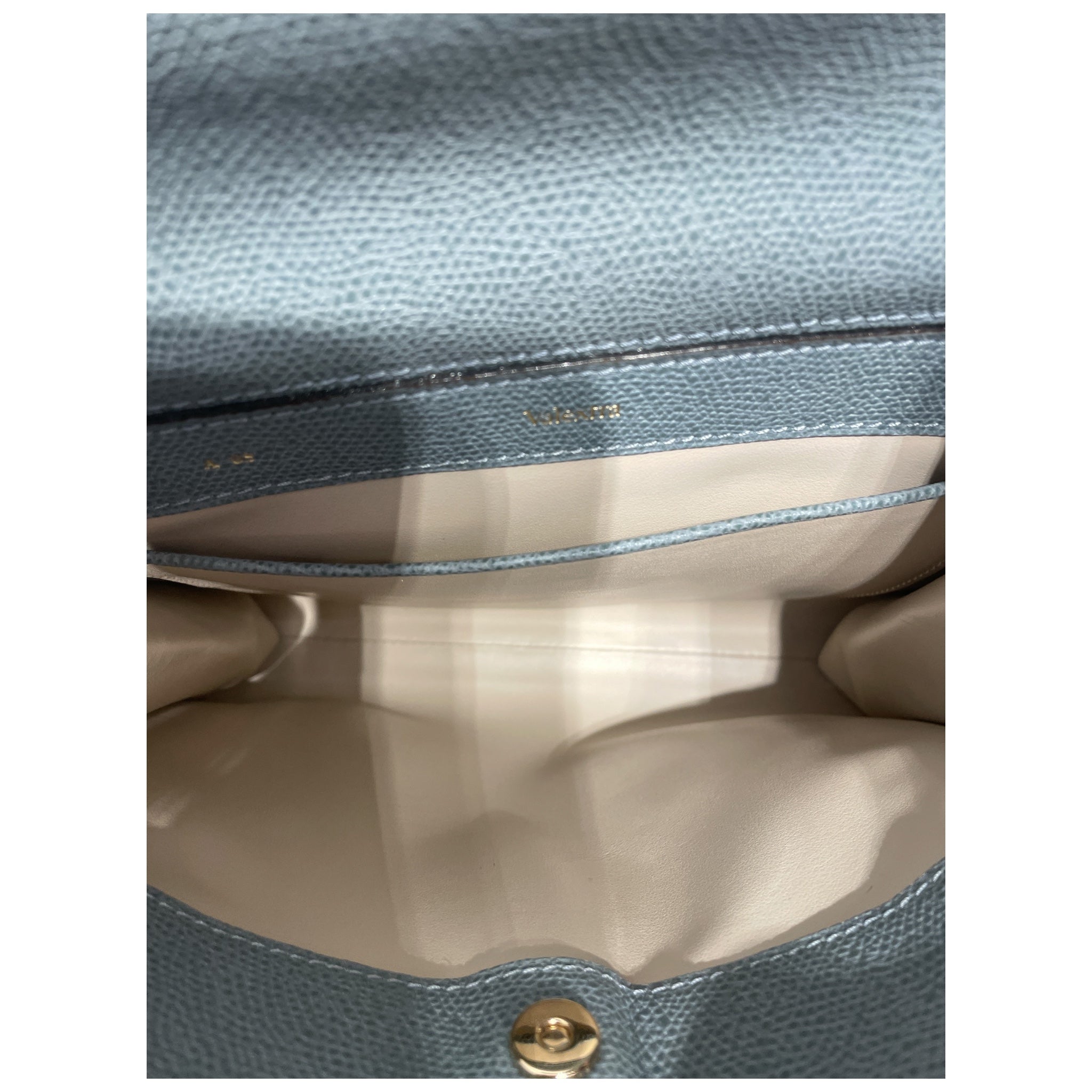 Valextra/Cross Body Bag/Leather/BLU/Brera Crossbody Bag view 4