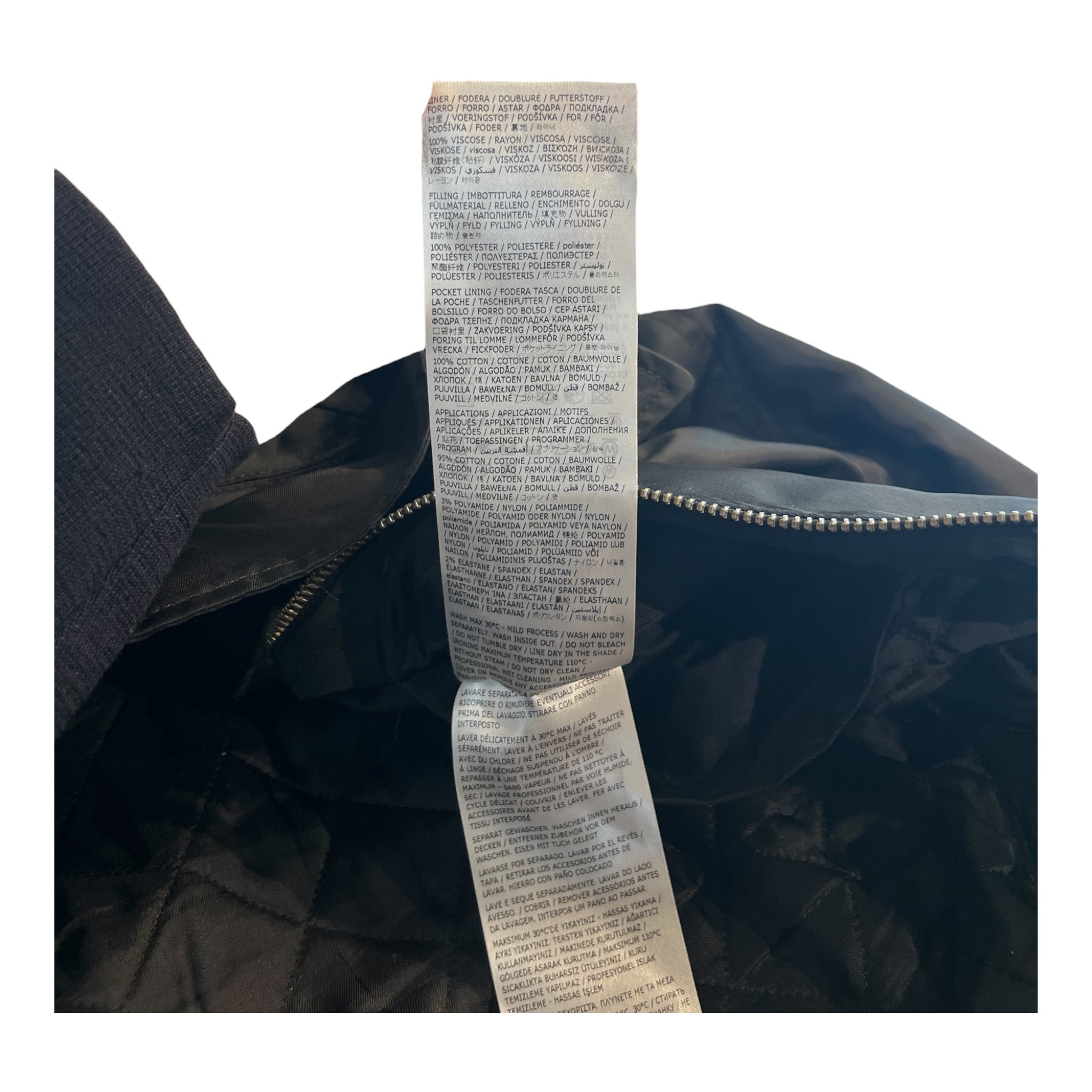 MM6/Flight Jkt/50/Nylon/BLK/Single Breasted/CROPPED BOMBER view 5