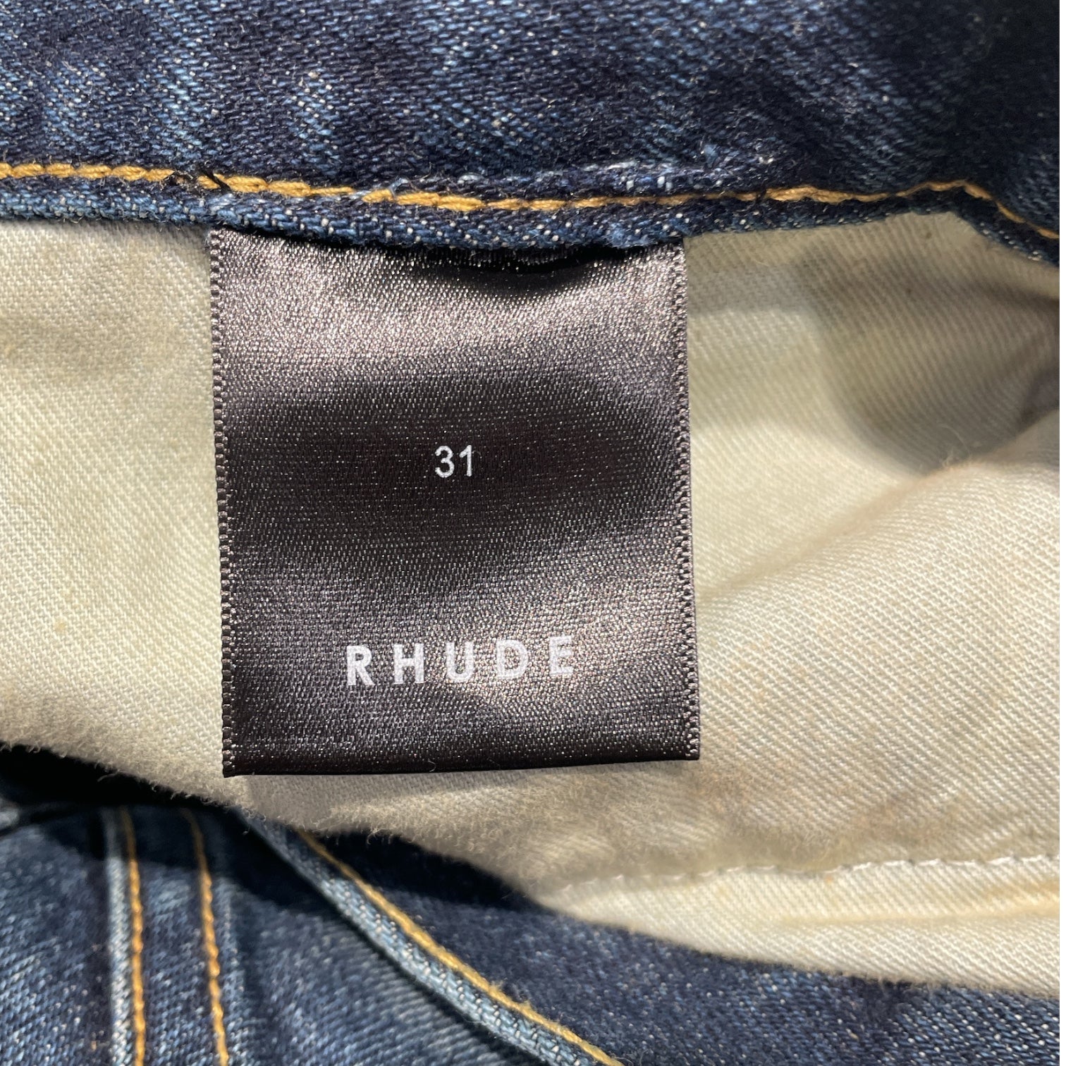 RHUDE/Straight Pants/31/Cotton/BLU/Blue Rhoadster Jeans view 4