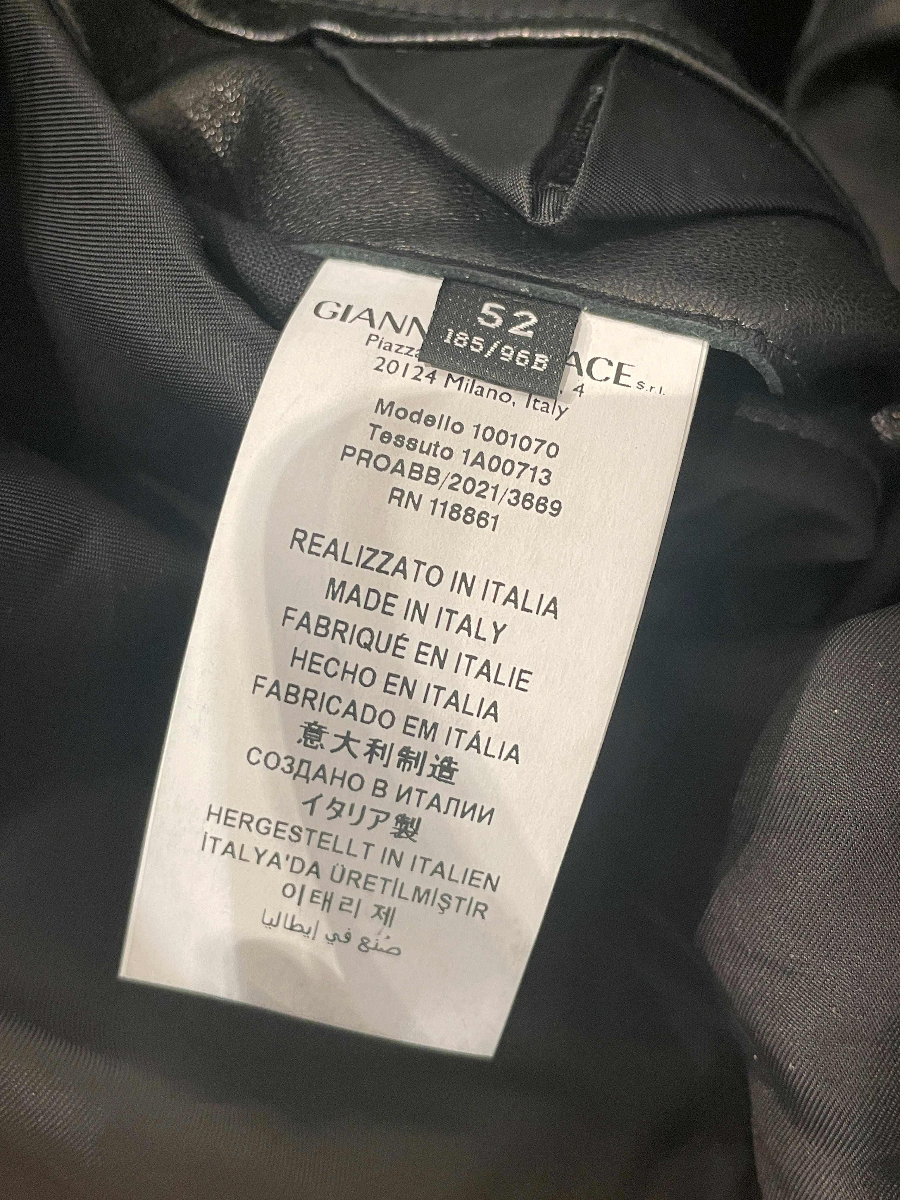 VERSACE/Leather Jkt/52/Leather/BLK/BIKER AW2022 NAPPA LEATHER view 4